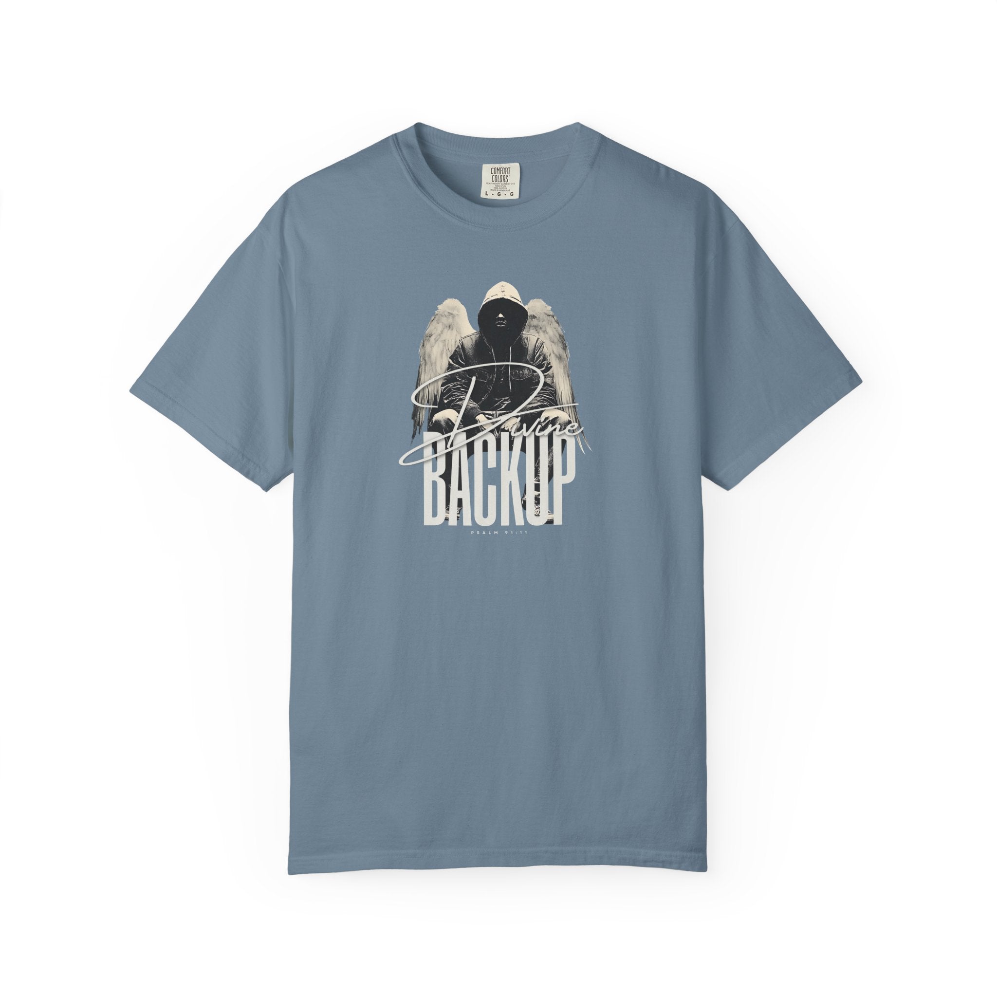 Divine Backup Angel Wings Tee – Bold Christian Streetwear Shirt