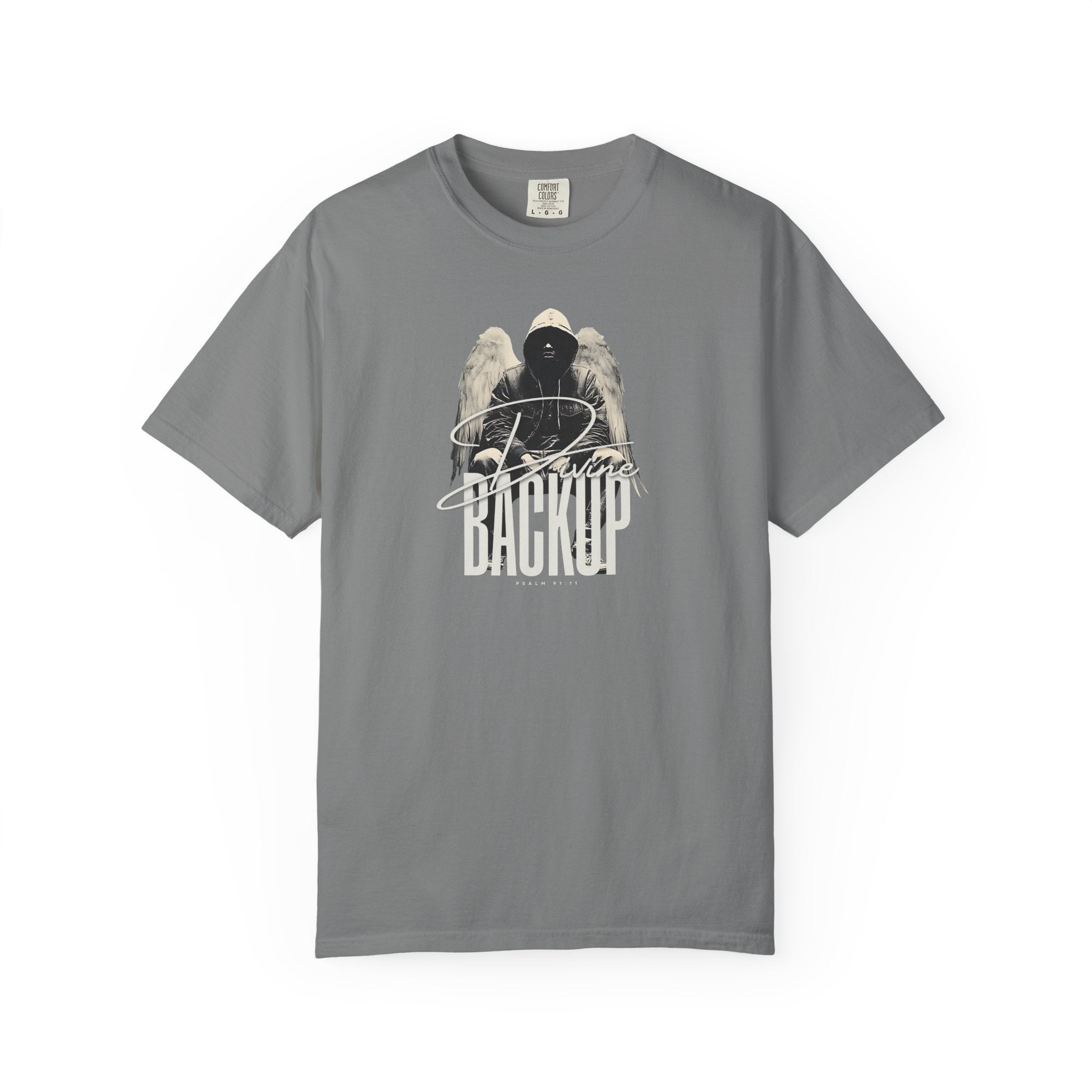 Divine Backup Angel Wings Tee – Bold Christian Streetwear Shirt