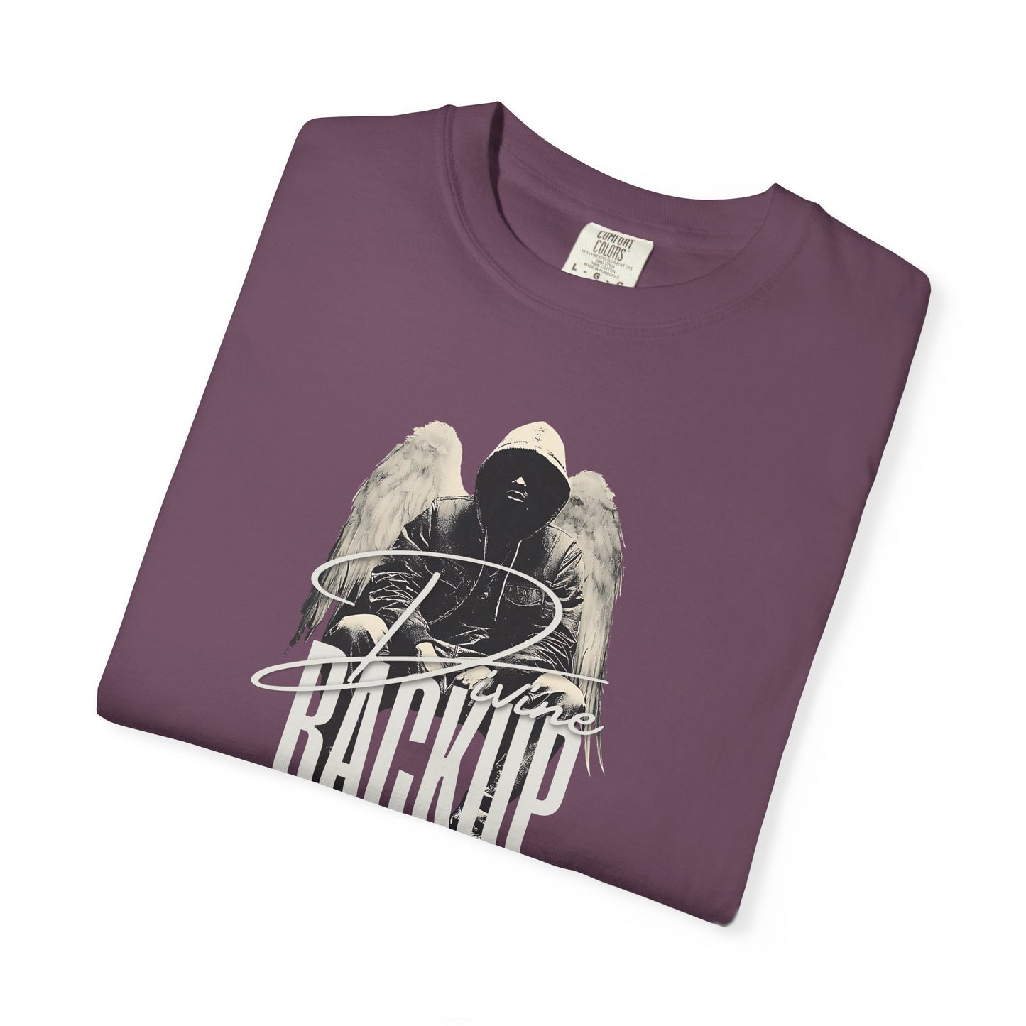 Divine Backup Angel Wings Tee – Bold Christian Streetwear Shirt