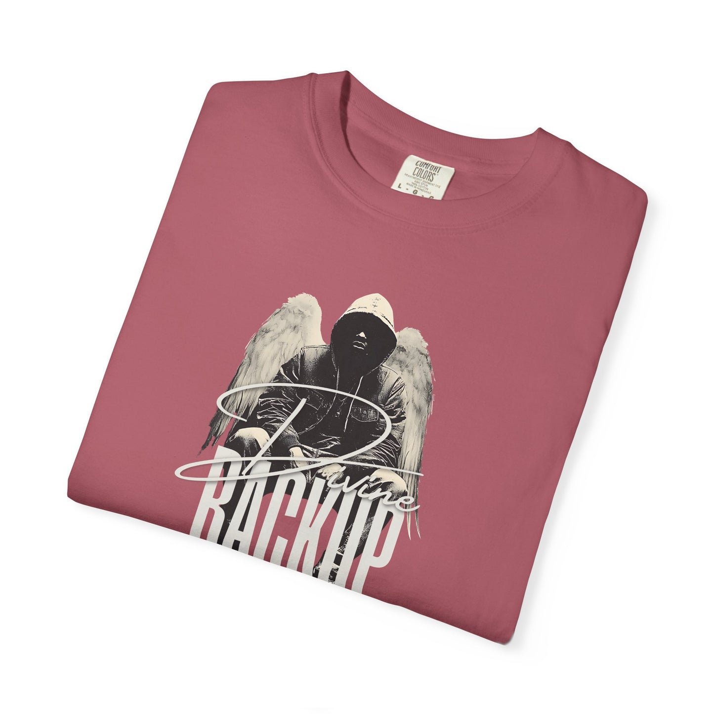 Divine Backup Angel Wings Tee – Bold Christian Streetwear Shirt