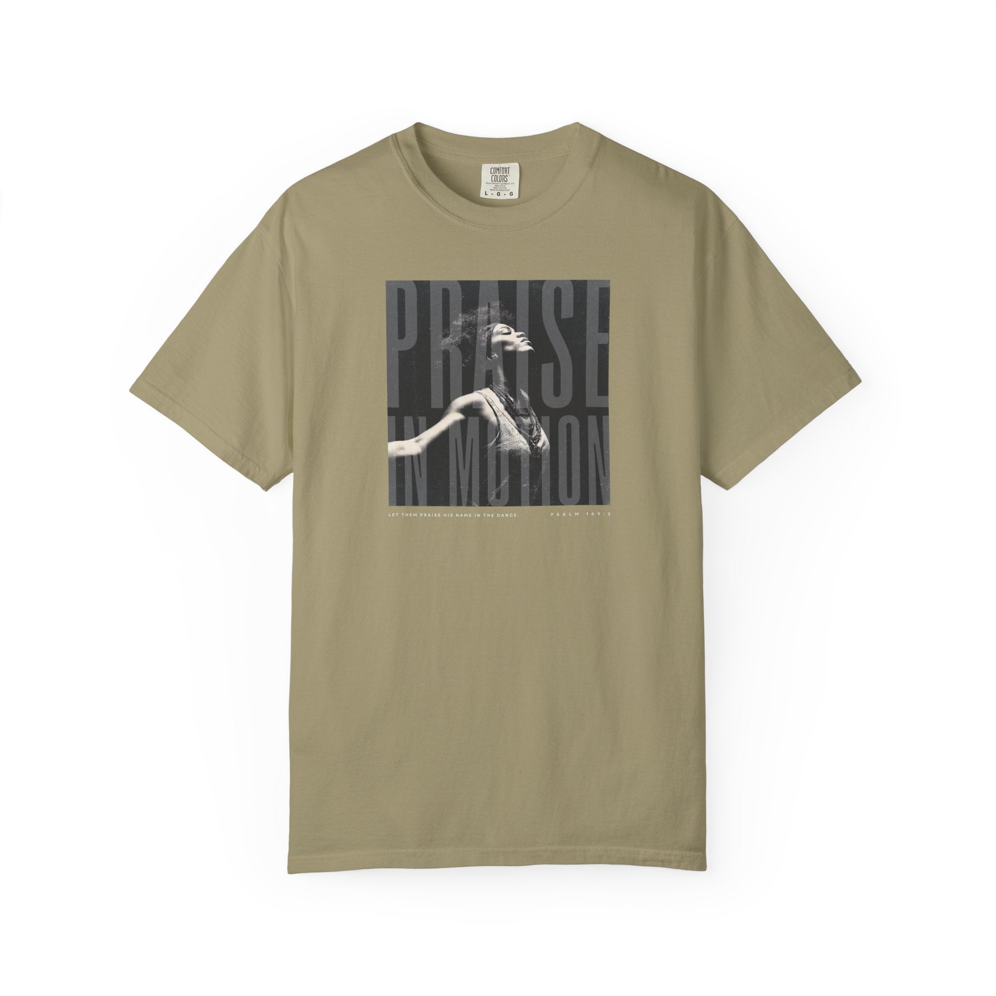 Praise in Motion Classic Tee – Psalm 149:3 Faith in Movement Black / S-White / S-Bay / S-Berry / S-Blue Spruce / S