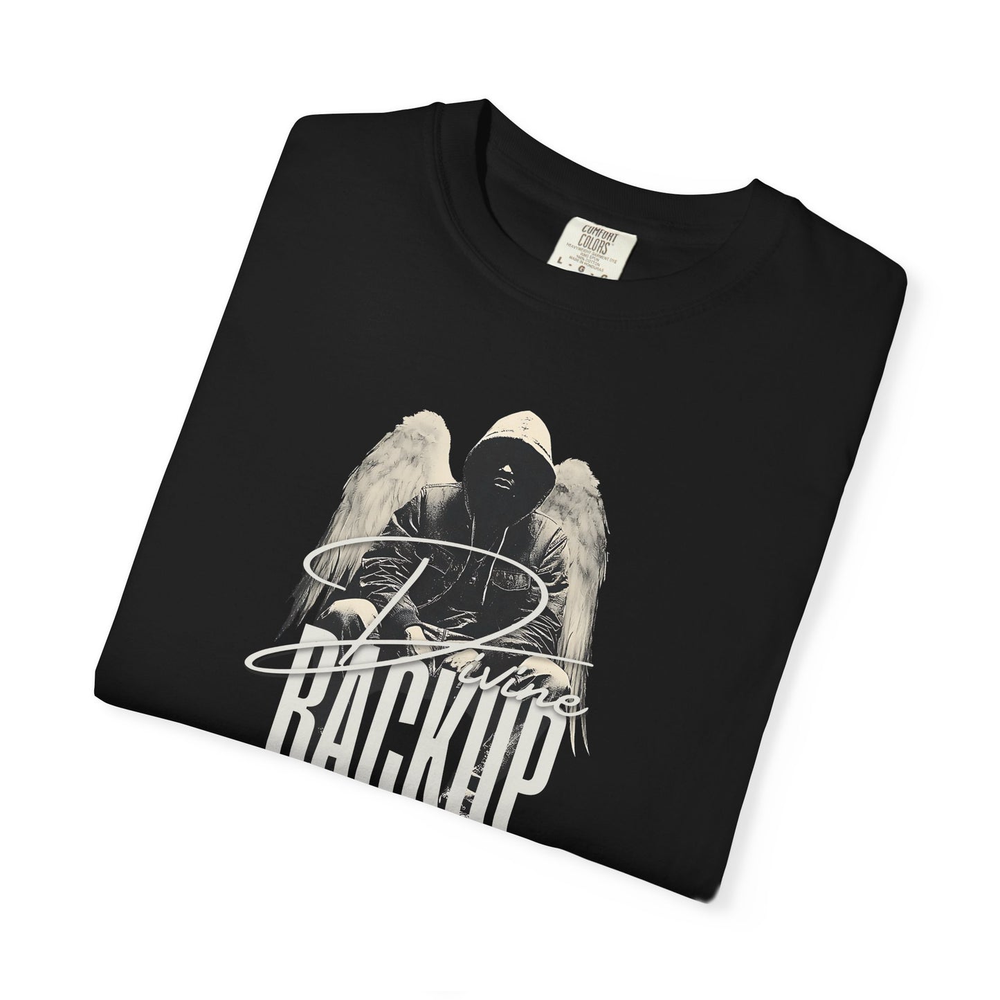 Divine Backup Angel Wings Tee – Bold Christian Streetwear Shirt