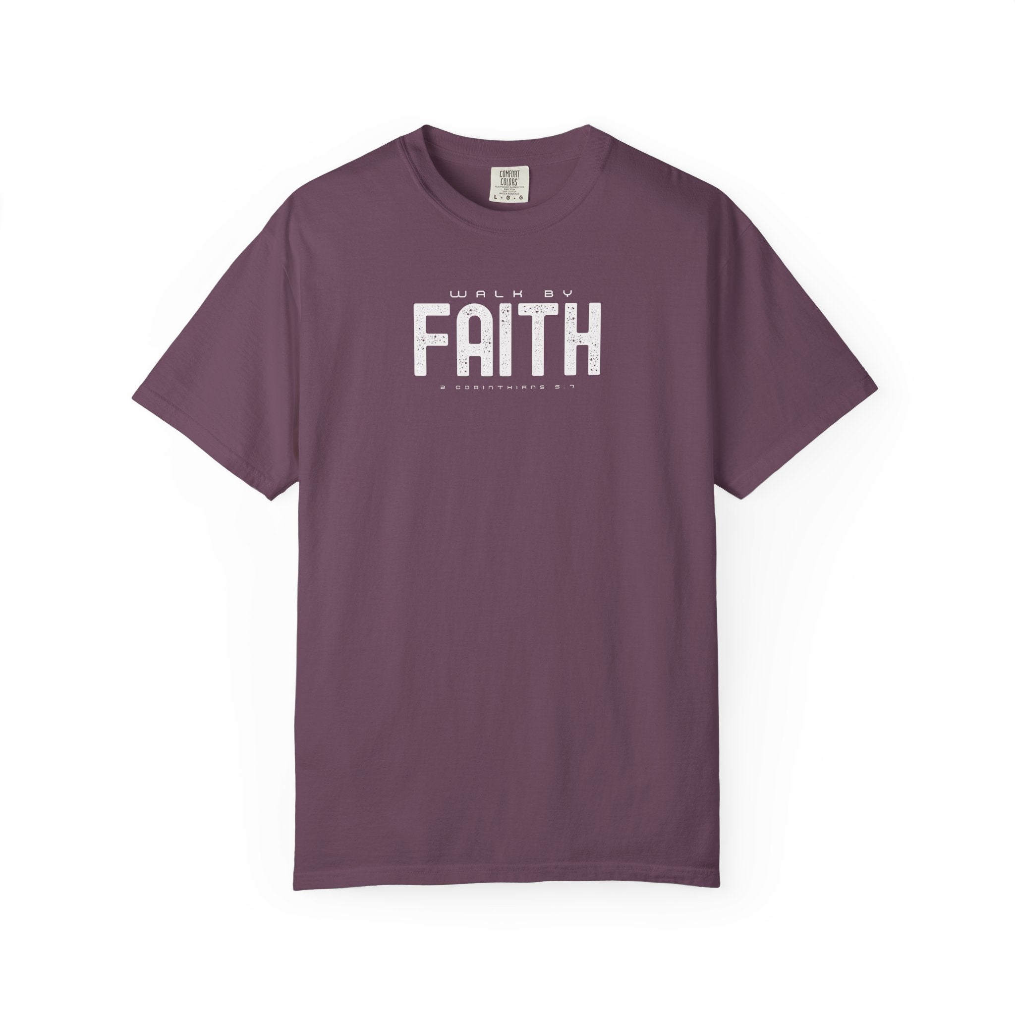 Walk by Faith T-Shirt – 2 Corinthians 5:7 Christian Tee