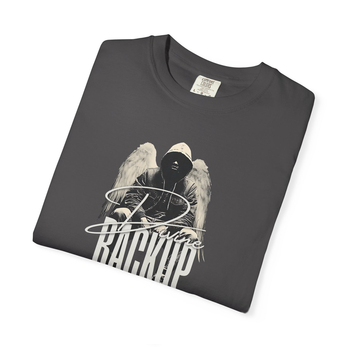 Divine Backup Angel Wings Tee – Bold Christian Streetwear Shirt
