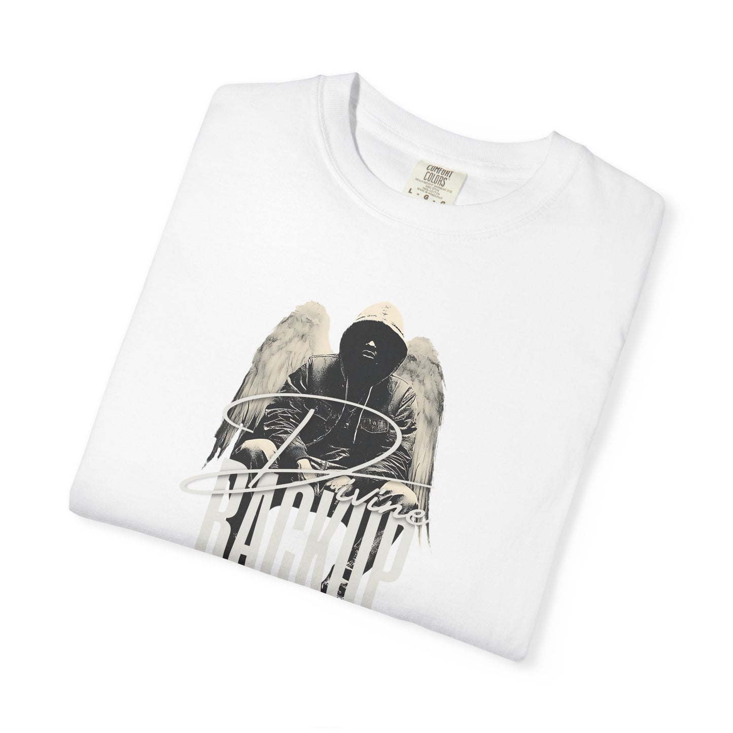 Divine Backup Angel Wings Tee – Bold Christian Streetwear Shirt