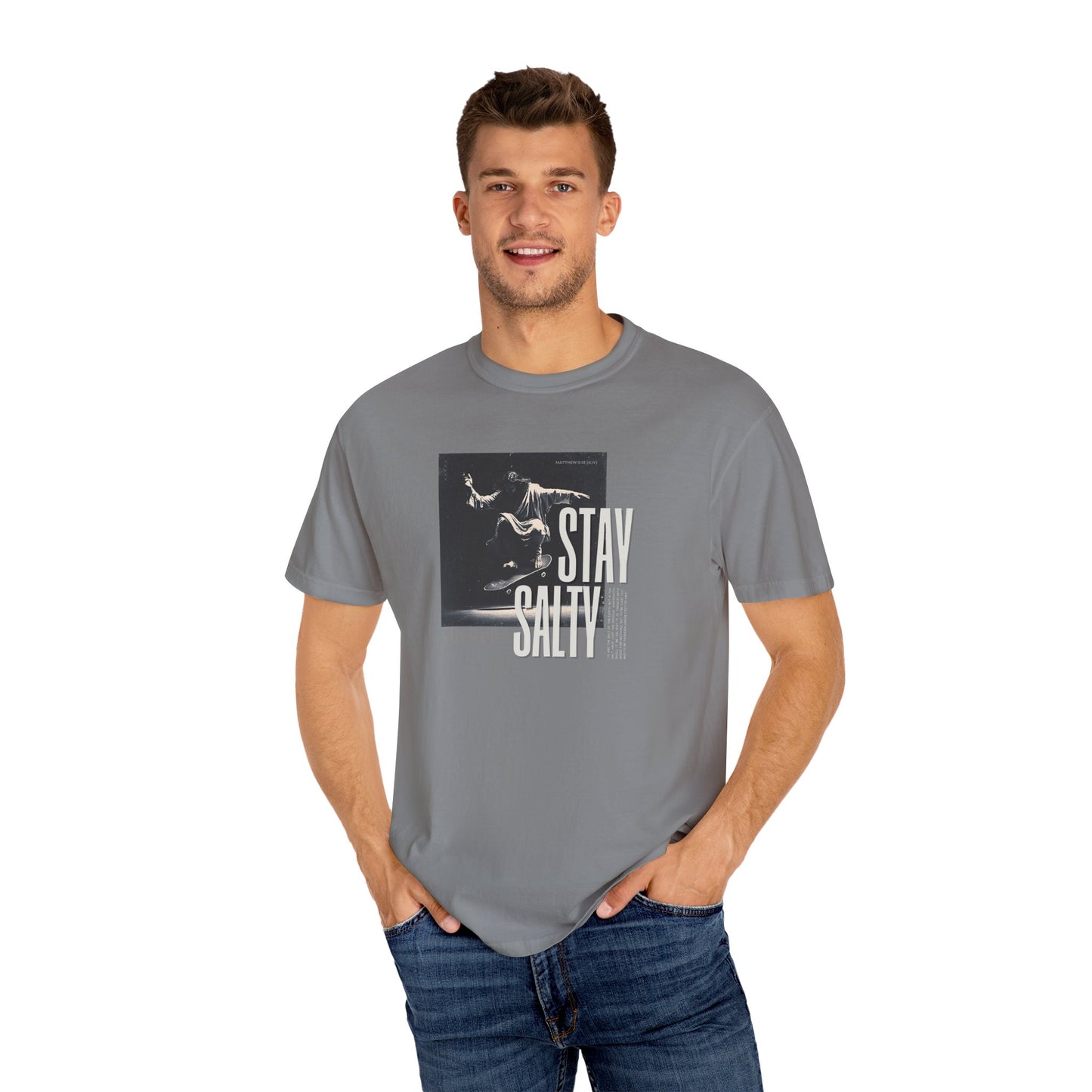 Stay Salty T-Shirt – Bold Christian Streetwear Inspired by Matthew 5:13