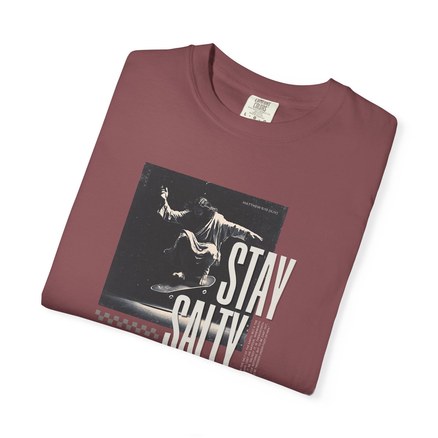 Stay Salty T-Shirt – Bold Christian Streetwear Inspired by Matthew 5:13