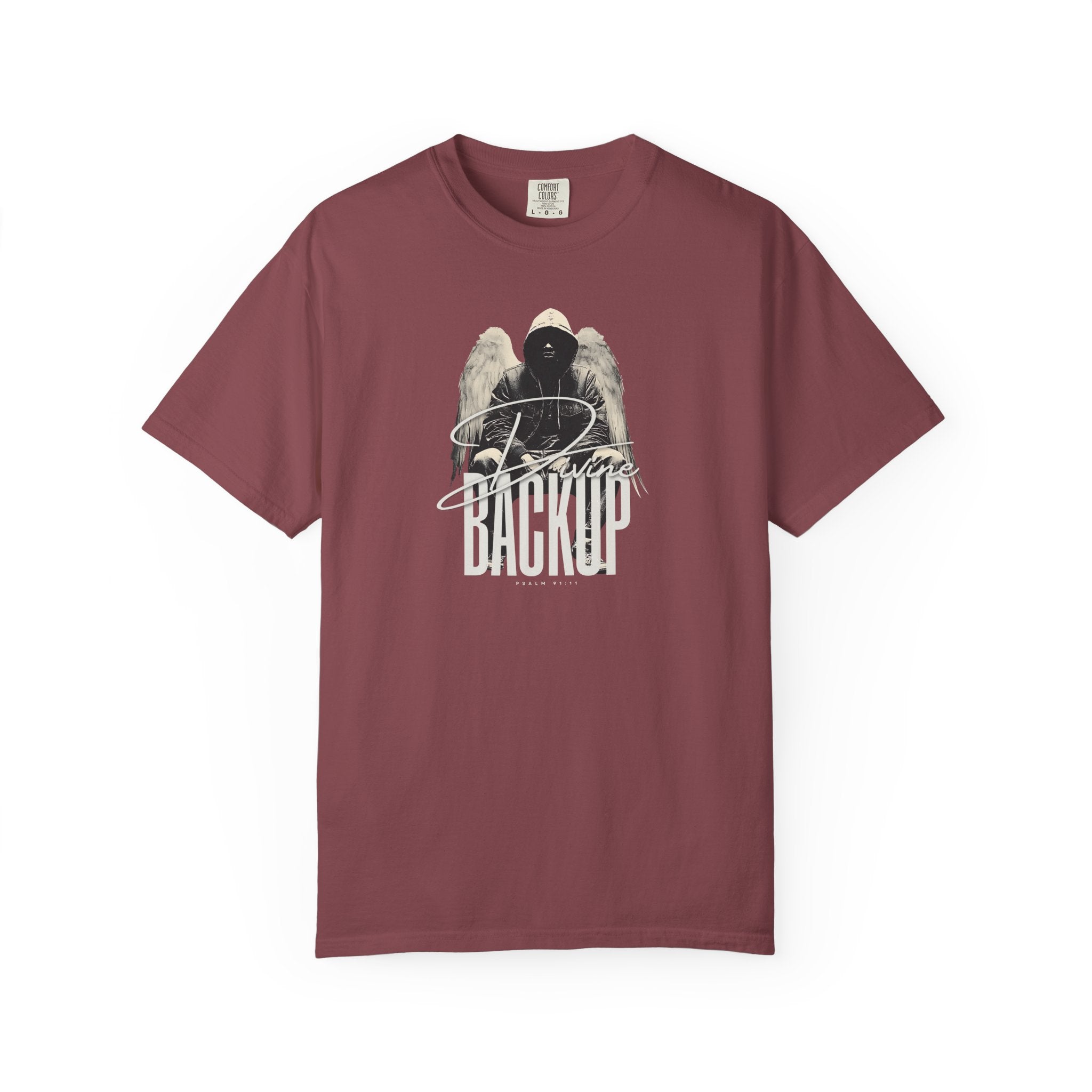 Divine Backup Angel Wings Tee – Bold Christian Streetwear Shirt