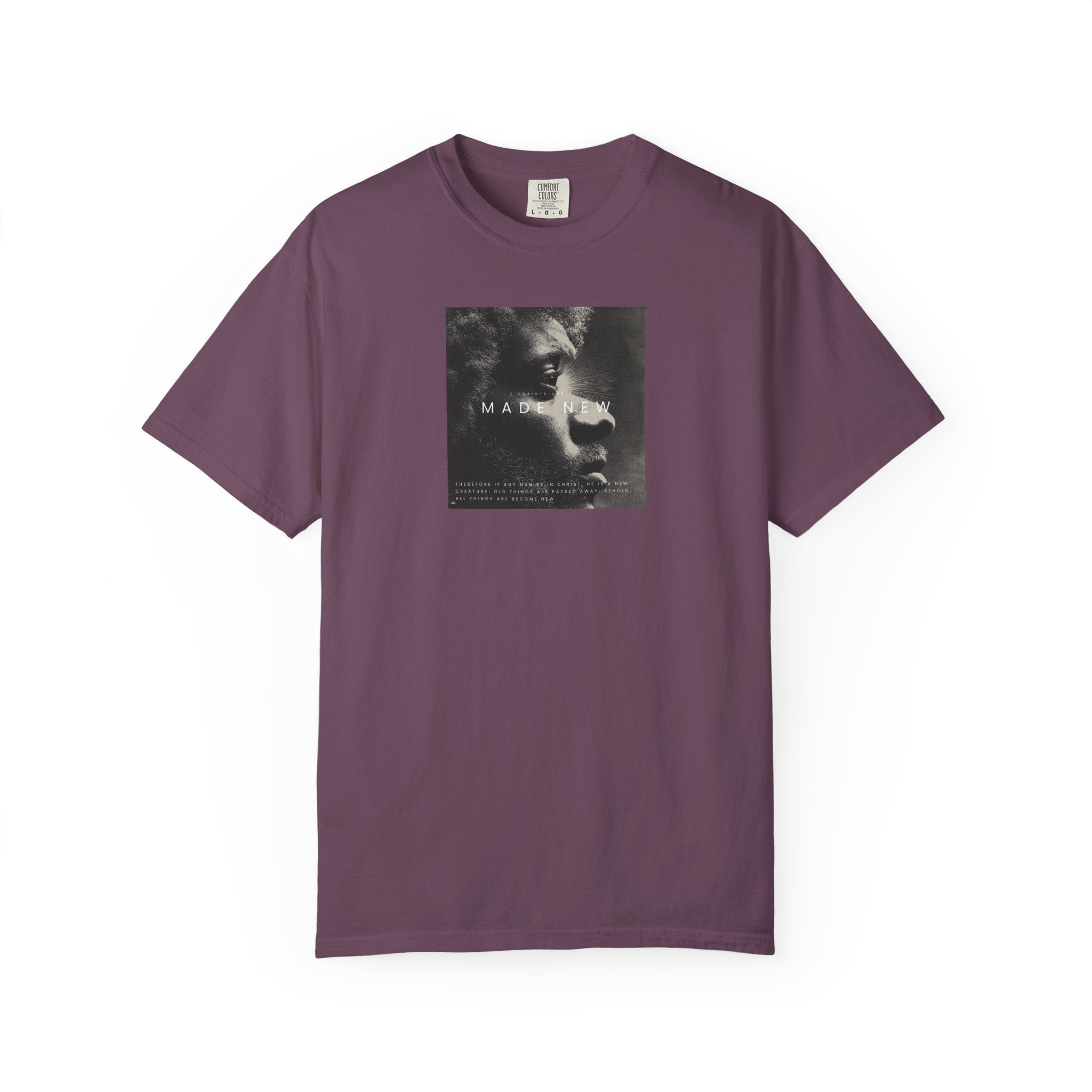 Made New Tee – 2 Corinthians 5:17 Christian Renewal T-Shirt White / S-Berry / S-Blue Spruce / S-Brick / S-Graphite / S