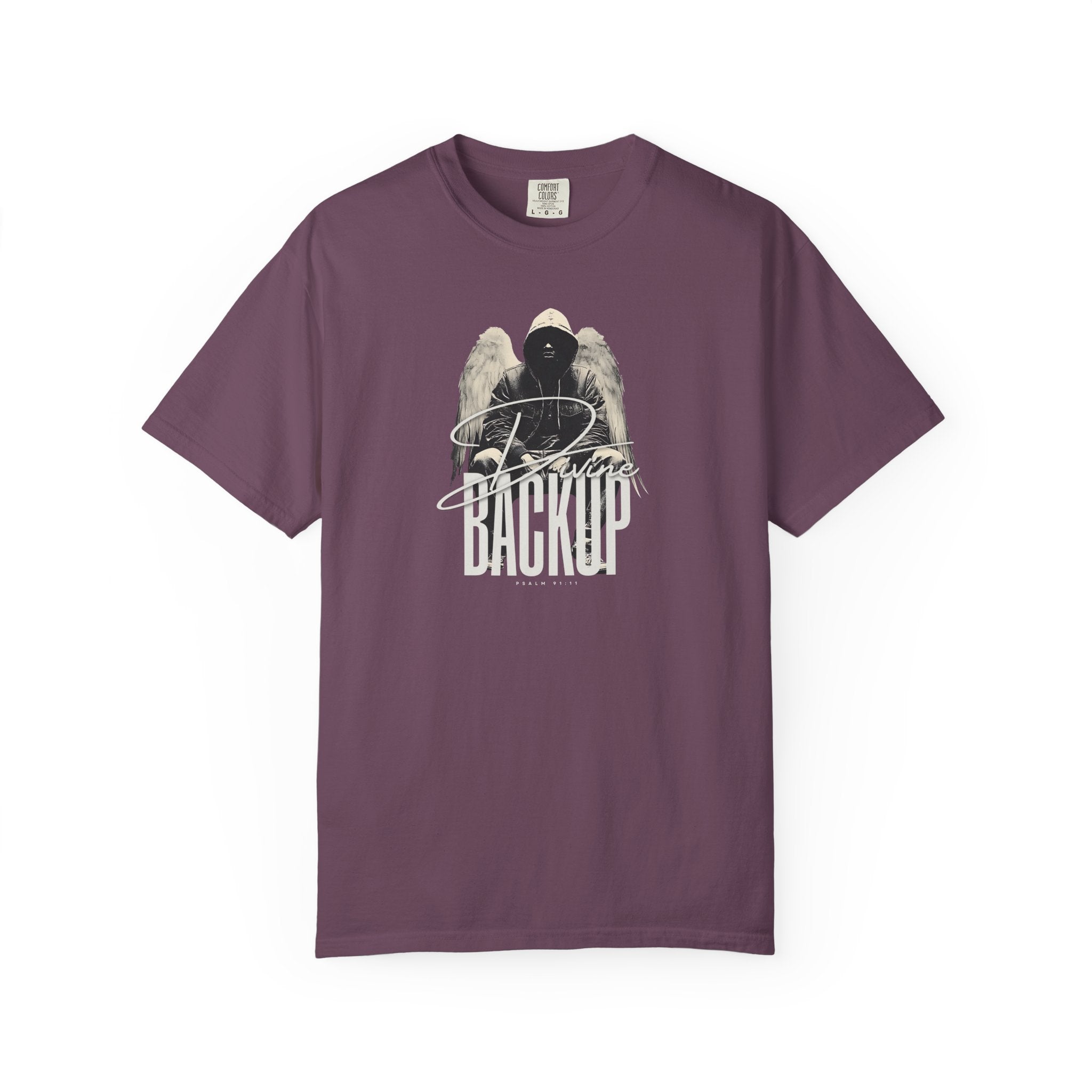 Divine Backup Angel Wings Tee – Bold Christian Streetwear Shirt
