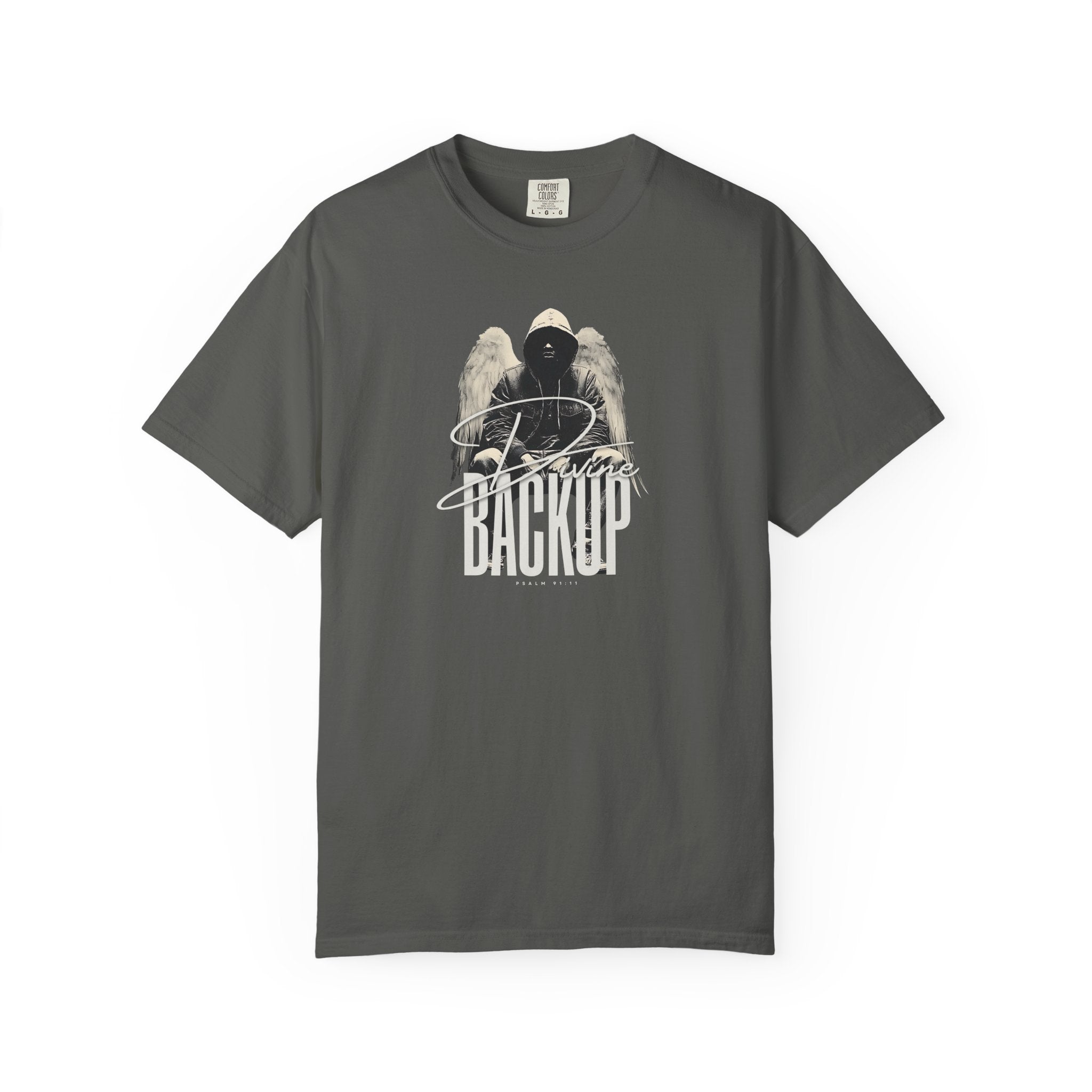 Divine Backup Angel Wings Tee – Bold Christian Streetwear Shirt