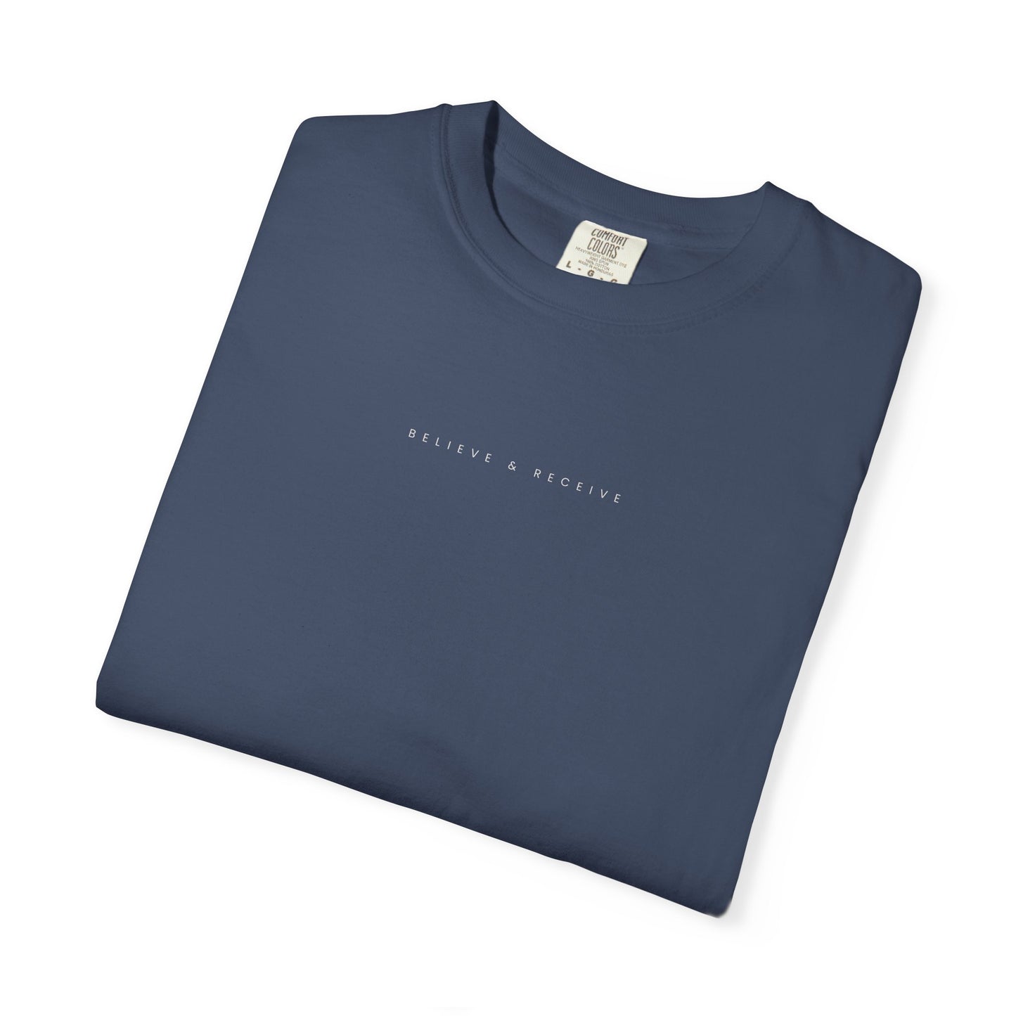 Believe & Receive T-Shirt – Mark 11:24 Faith + Cross Design Tee