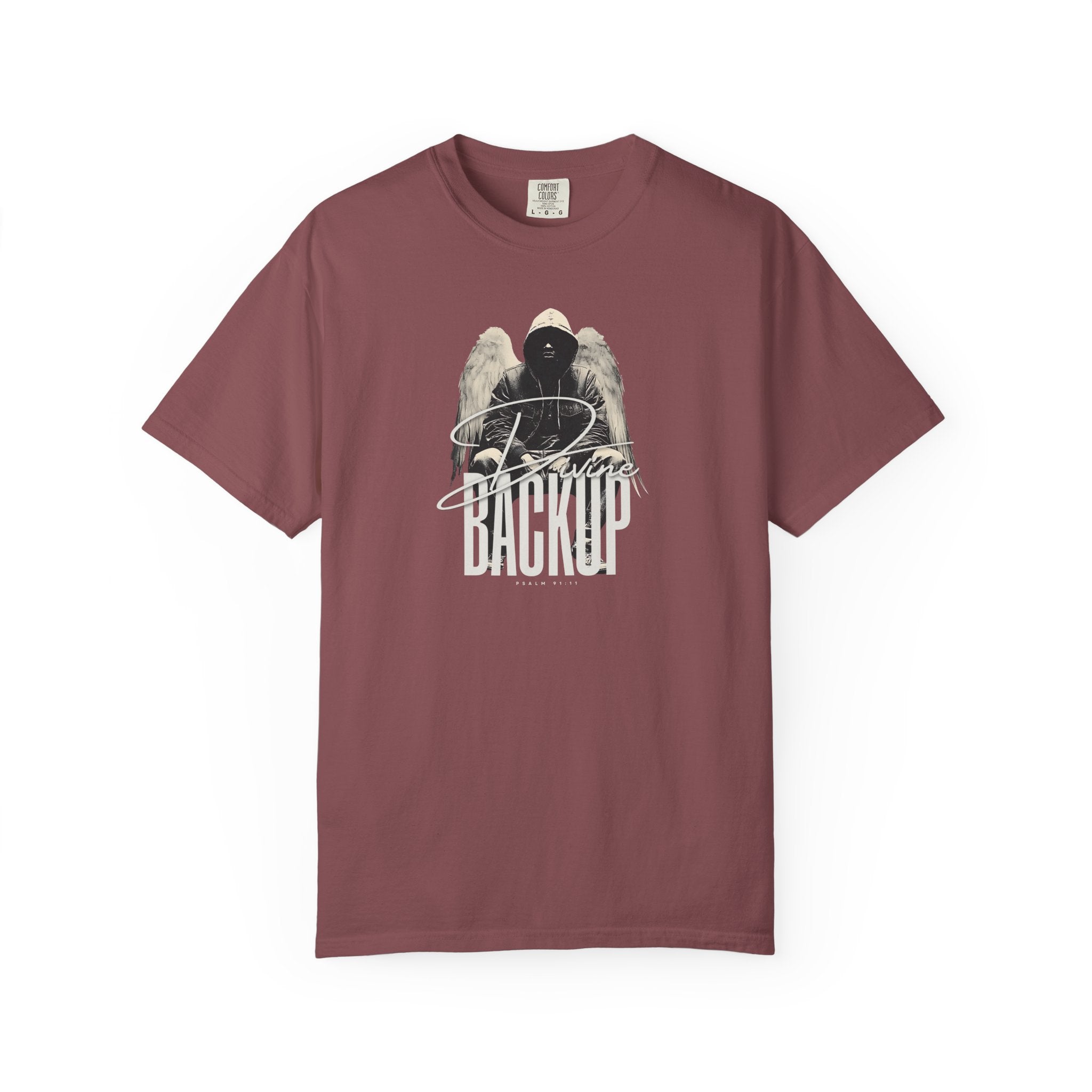 Divine Backup Angel Wings Tee – Bold Christian Streetwear Shirt