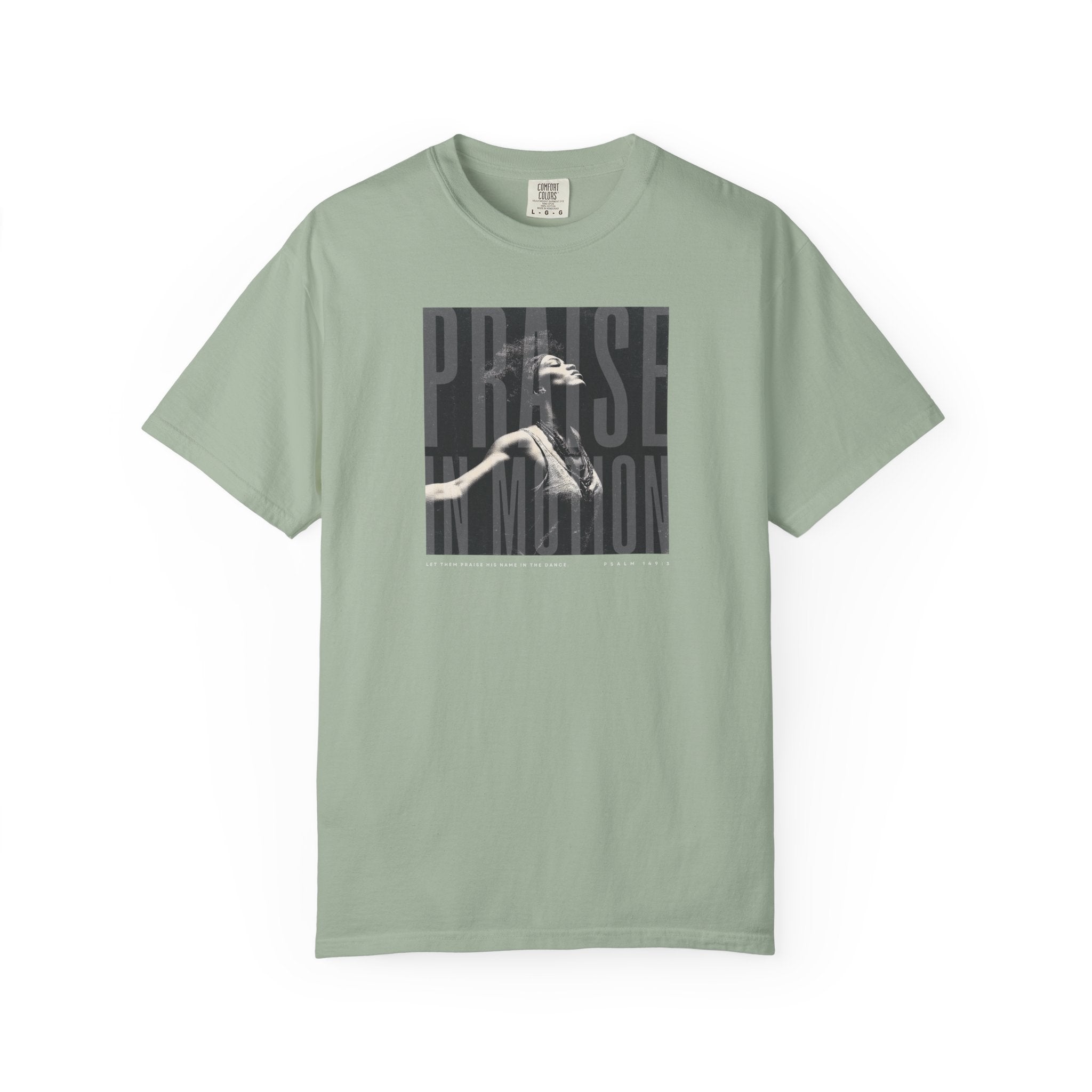 Praise in Motion Classic Tee – Psalm 149:3 Faith in Movement Black / S-White / S-Bay / S-Berry / S-Blue Spruce / S