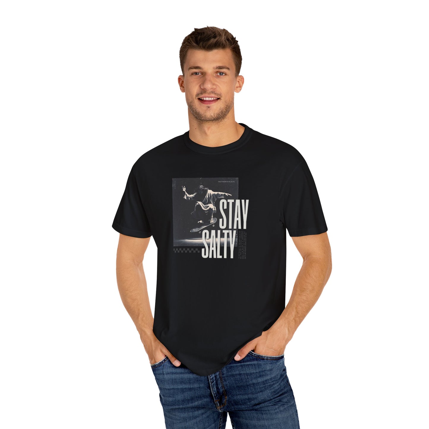 Stay Salty T-Shirt – Bold Christian Streetwear Inspired by Matthew 5:13