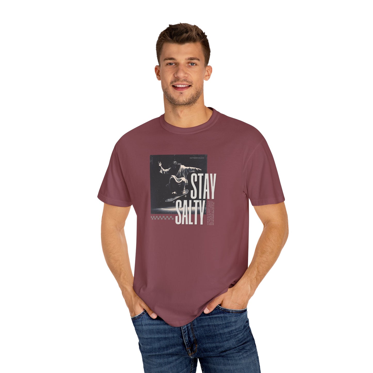 Stay Salty T-Shirt – Bold Christian Streetwear Inspired by Matthew 5:13