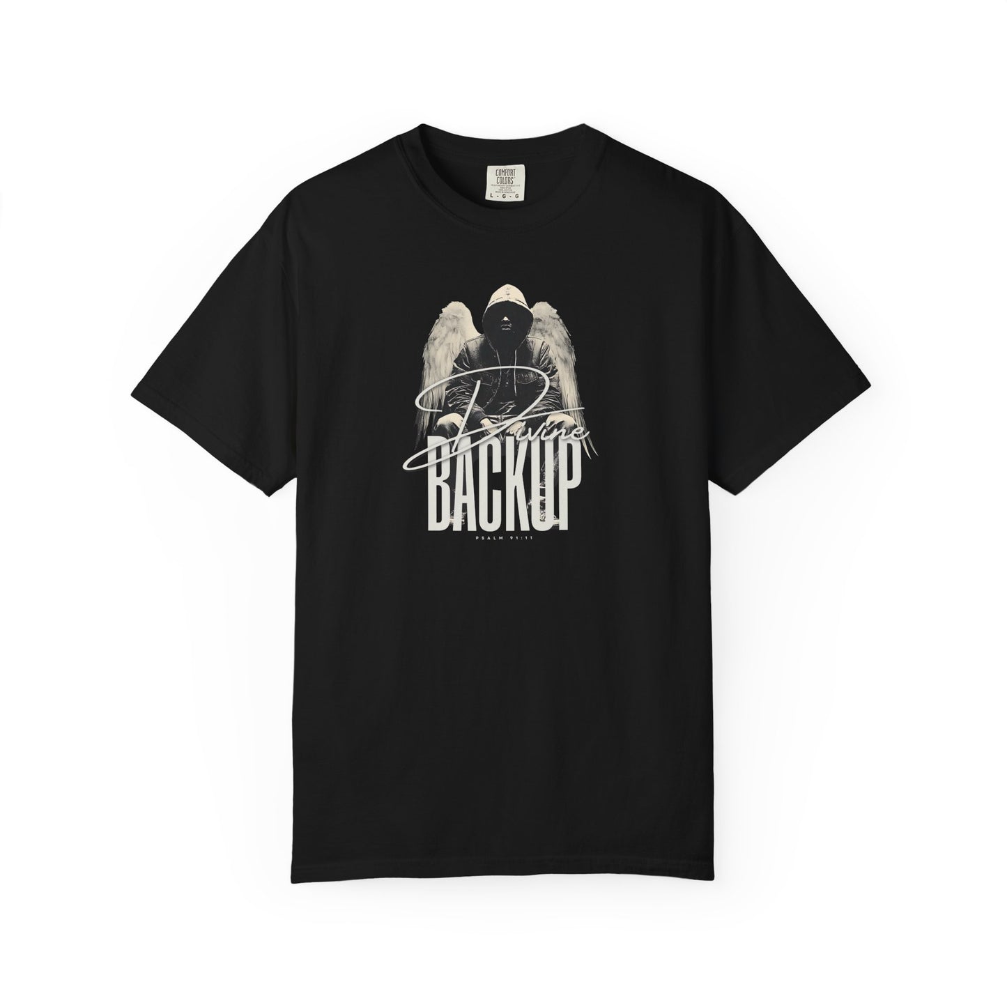 Divine Backup Angel Wings Tee – Bold Christian Streetwear Shirt