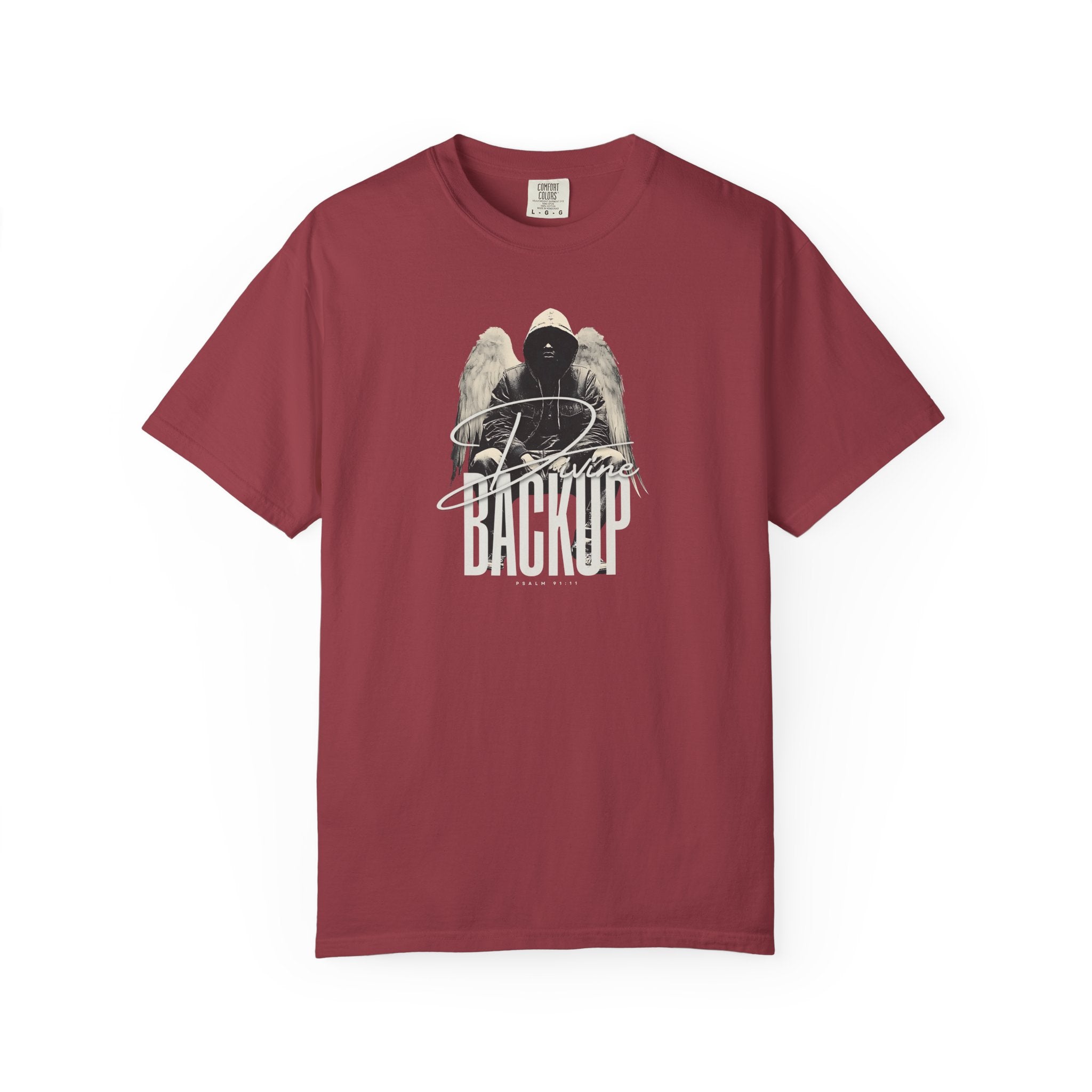 Divine Backup Angel Wings Tee – Bold Christian Streetwear Shirt