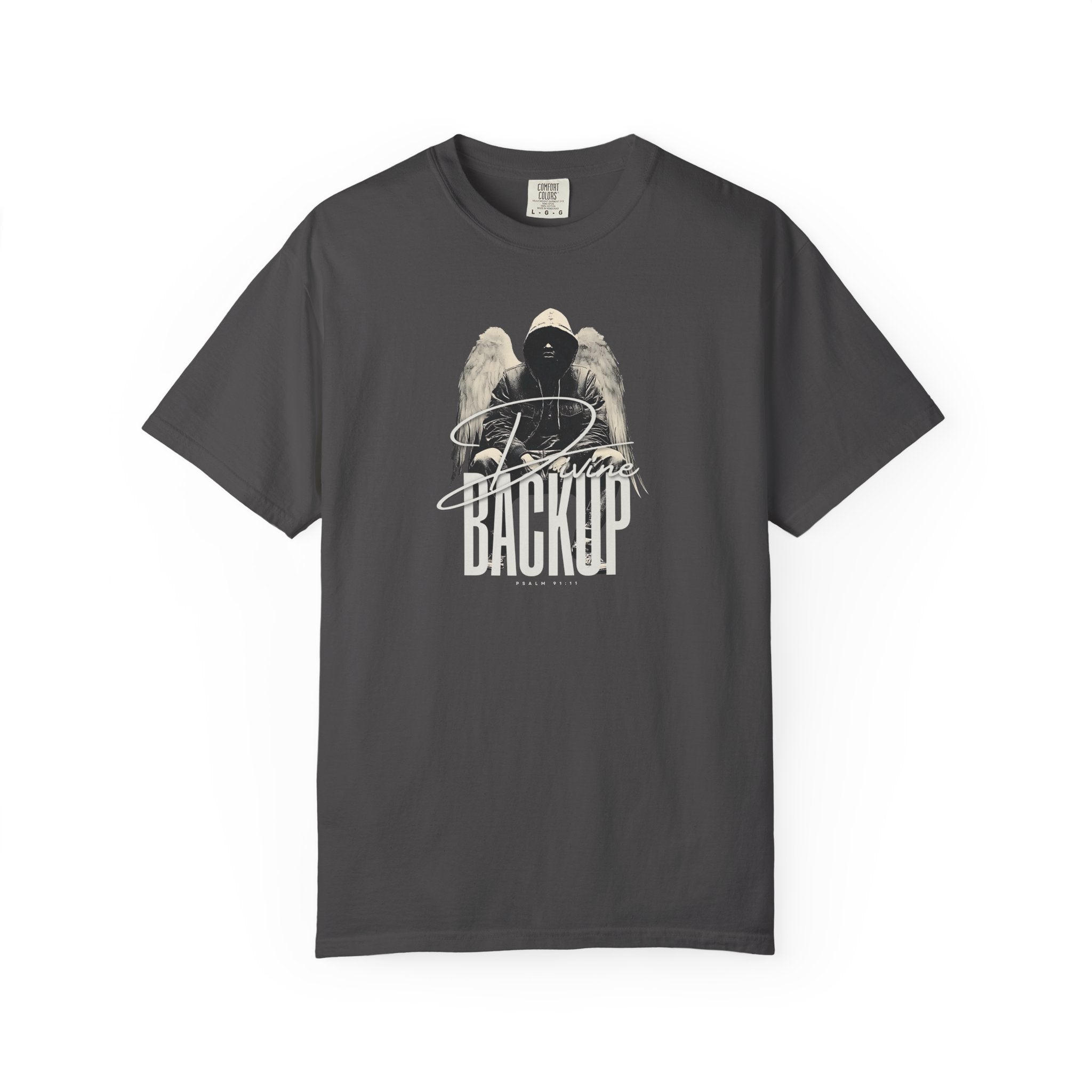 Divine Backup Angel Wings Tee – Bold Christian Streetwear Shirt