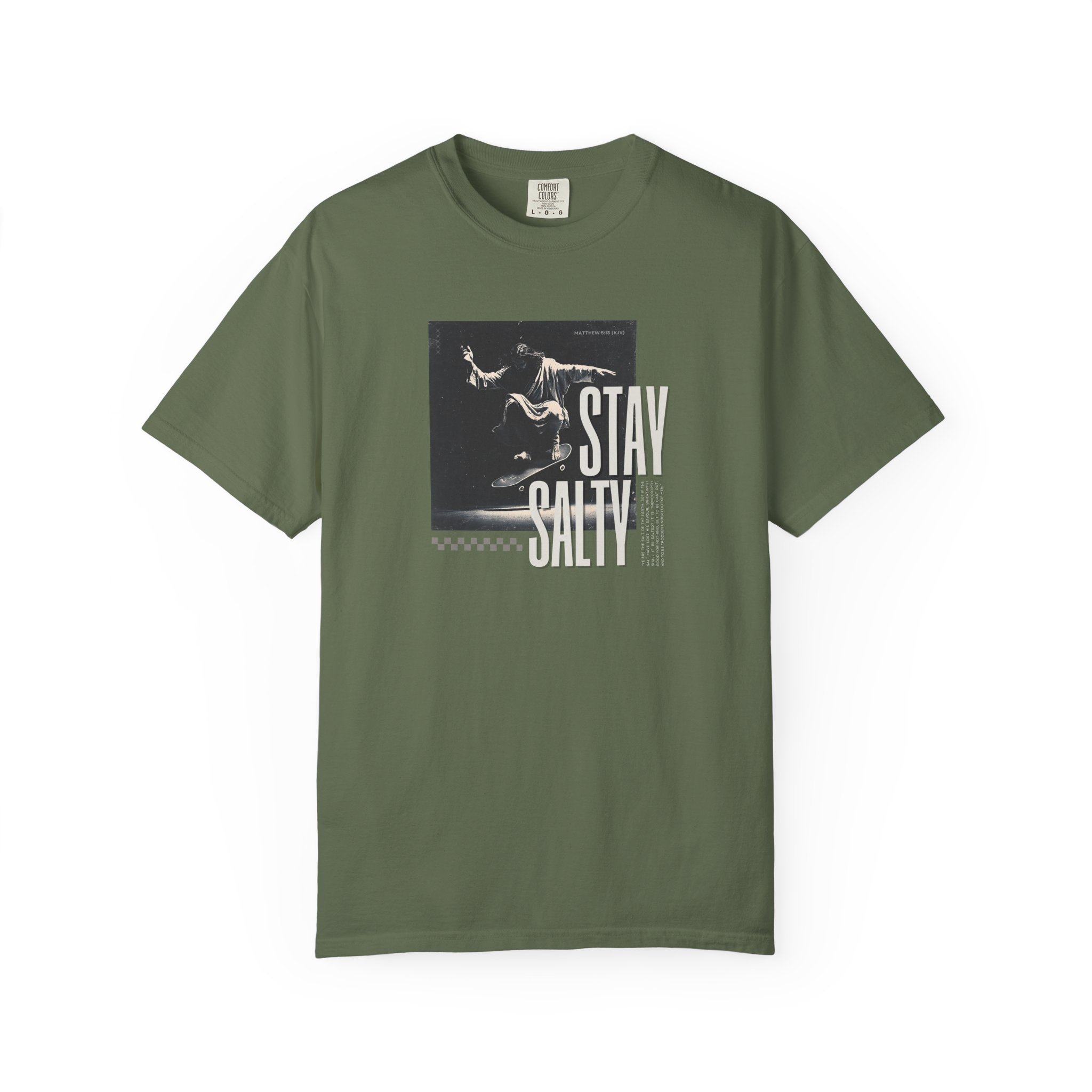 Stay Salty T-Shirt – Bold Christian Streetwear Inspired by Matthew 5:13