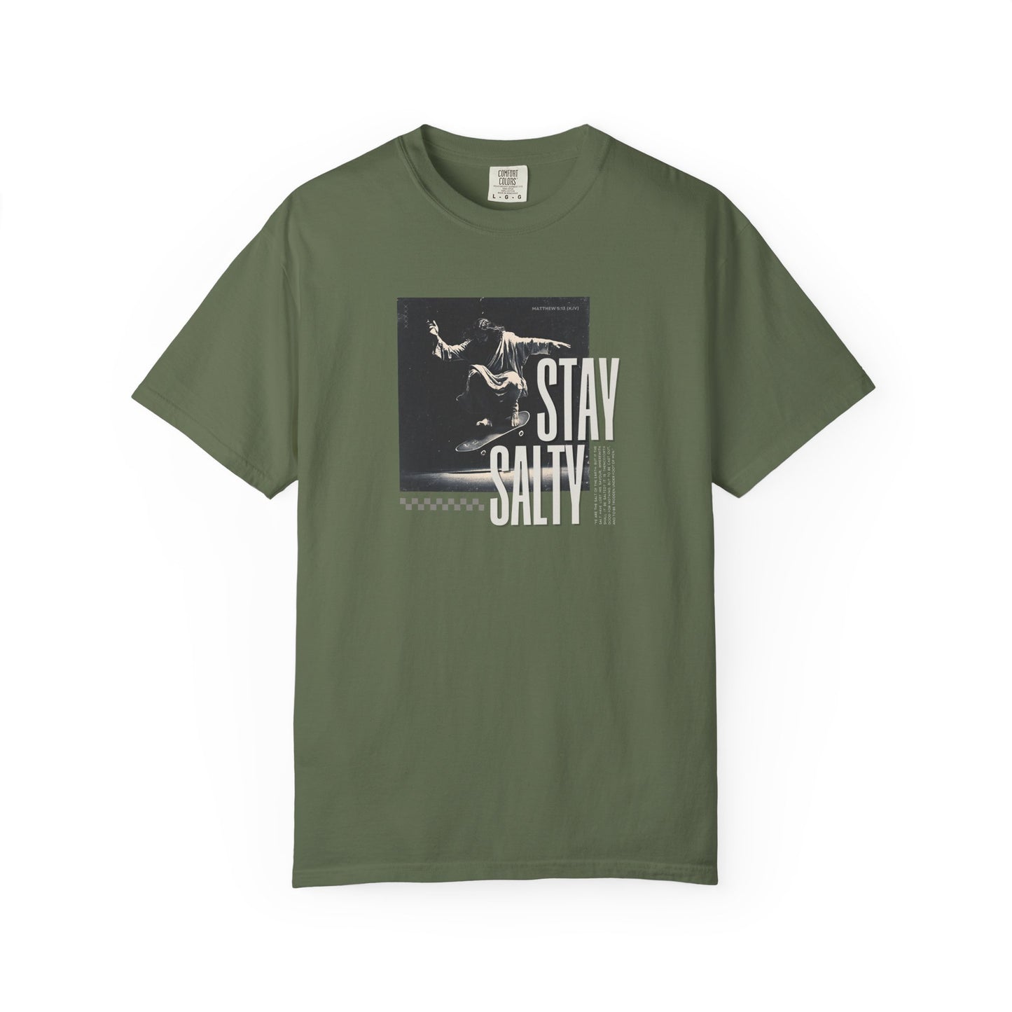 Stay Salty T-Shirt – Bold Christian Streetwear Inspired by Matthew 5:13