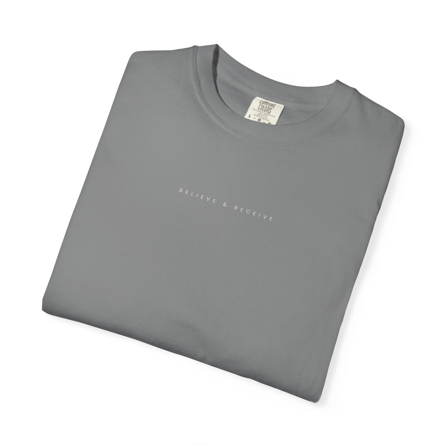 Believe & Receive T-Shirt – Mark 11:24 Faith + Cross Design Tee
