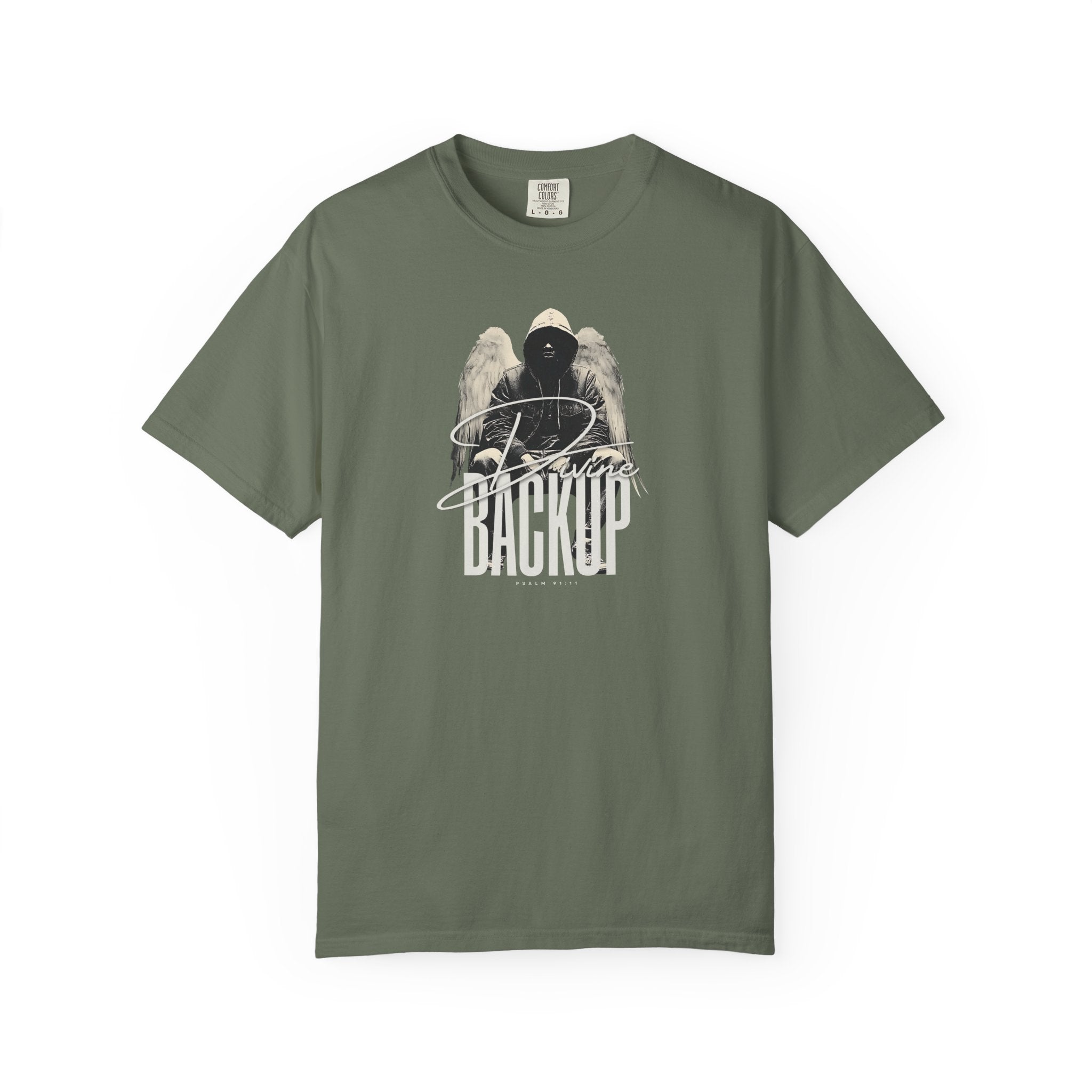 Divine Backup Angel Wings Tee – Bold Christian Streetwear Shirt
