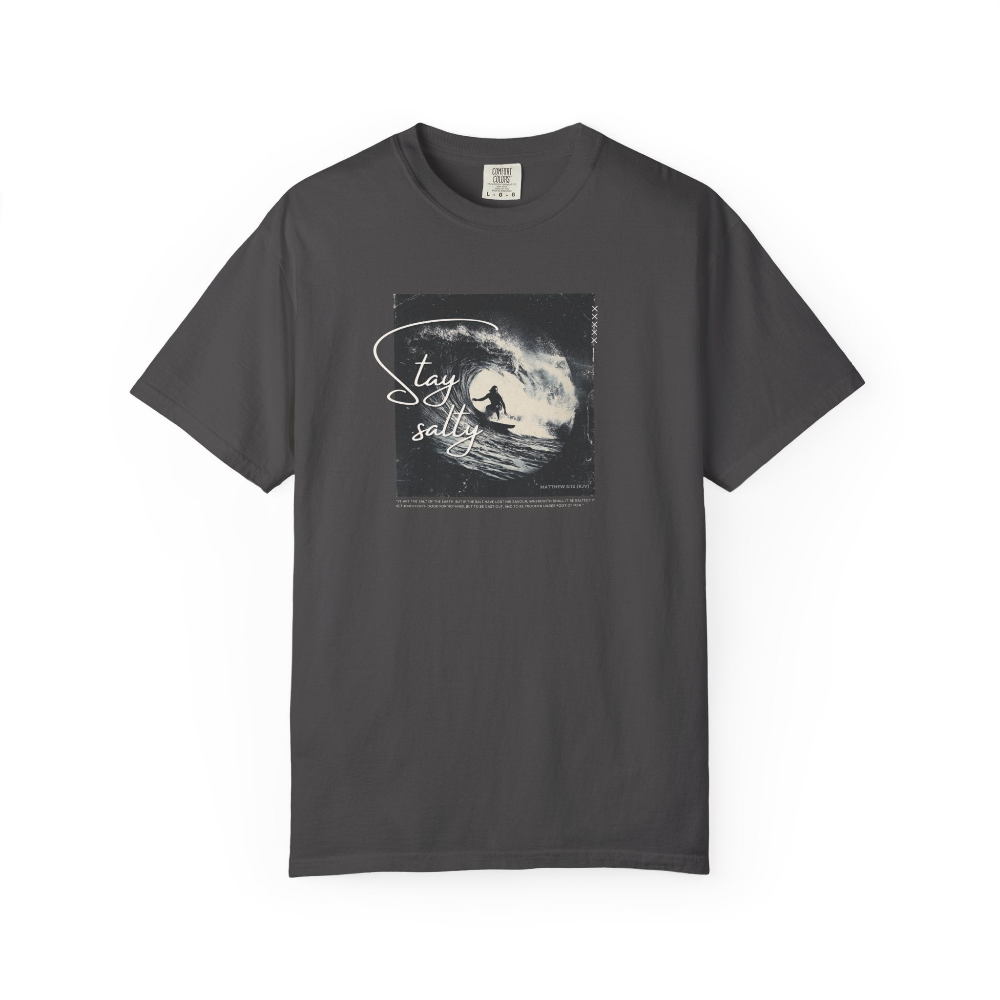 Stay Salty Surfer Tee – Christian Beachwear Inspired by Matthew 5:13
