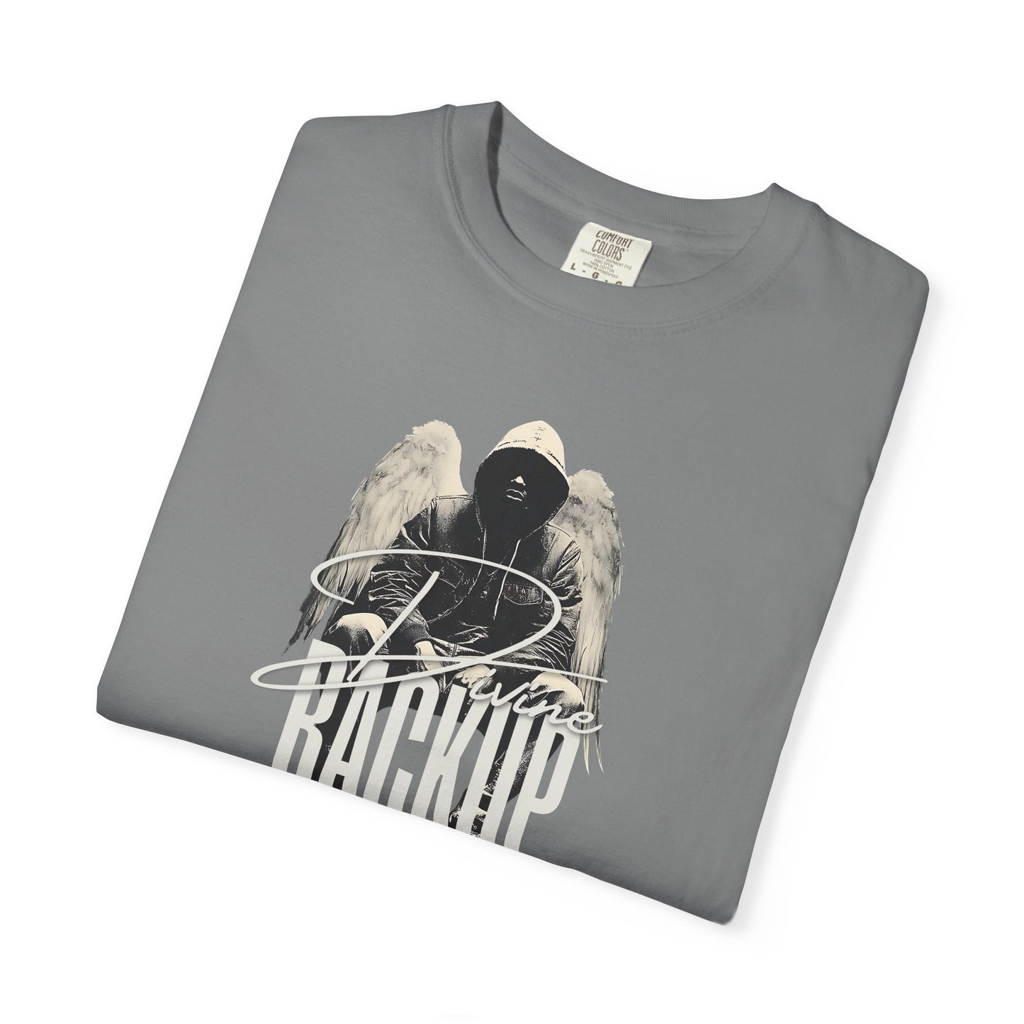Divine Backup Angel Wings Tee – Bold Christian Streetwear Shirt