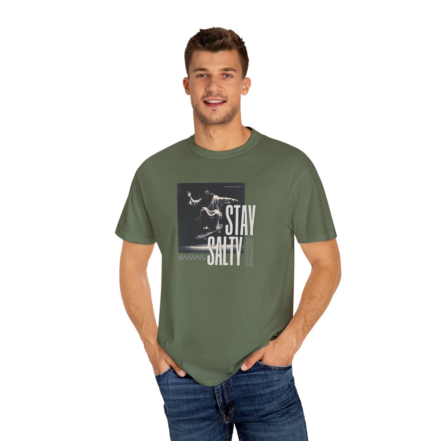 Stay Salty T-Shirt – Bold Christian Streetwear Inspired by Matthew 5:13