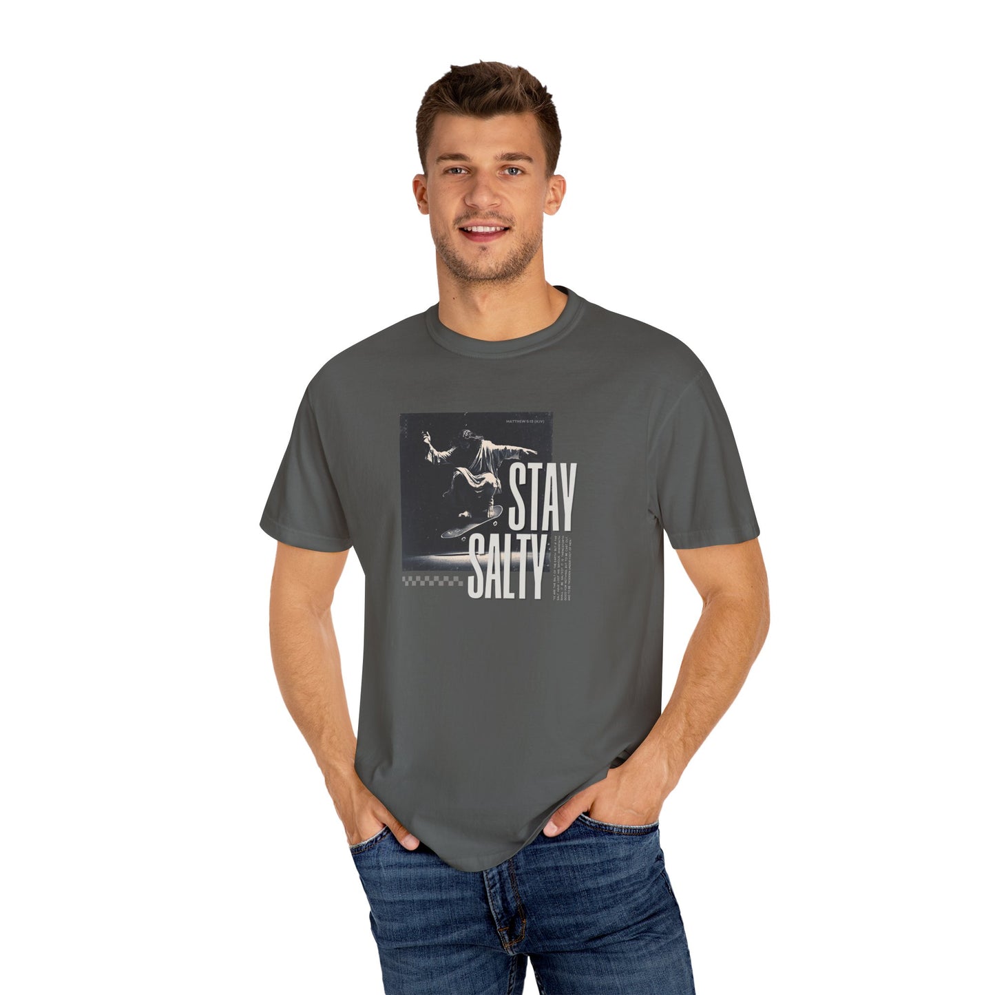Stay Salty T-Shirt – Bold Christian Streetwear Inspired by Matthew 5:13