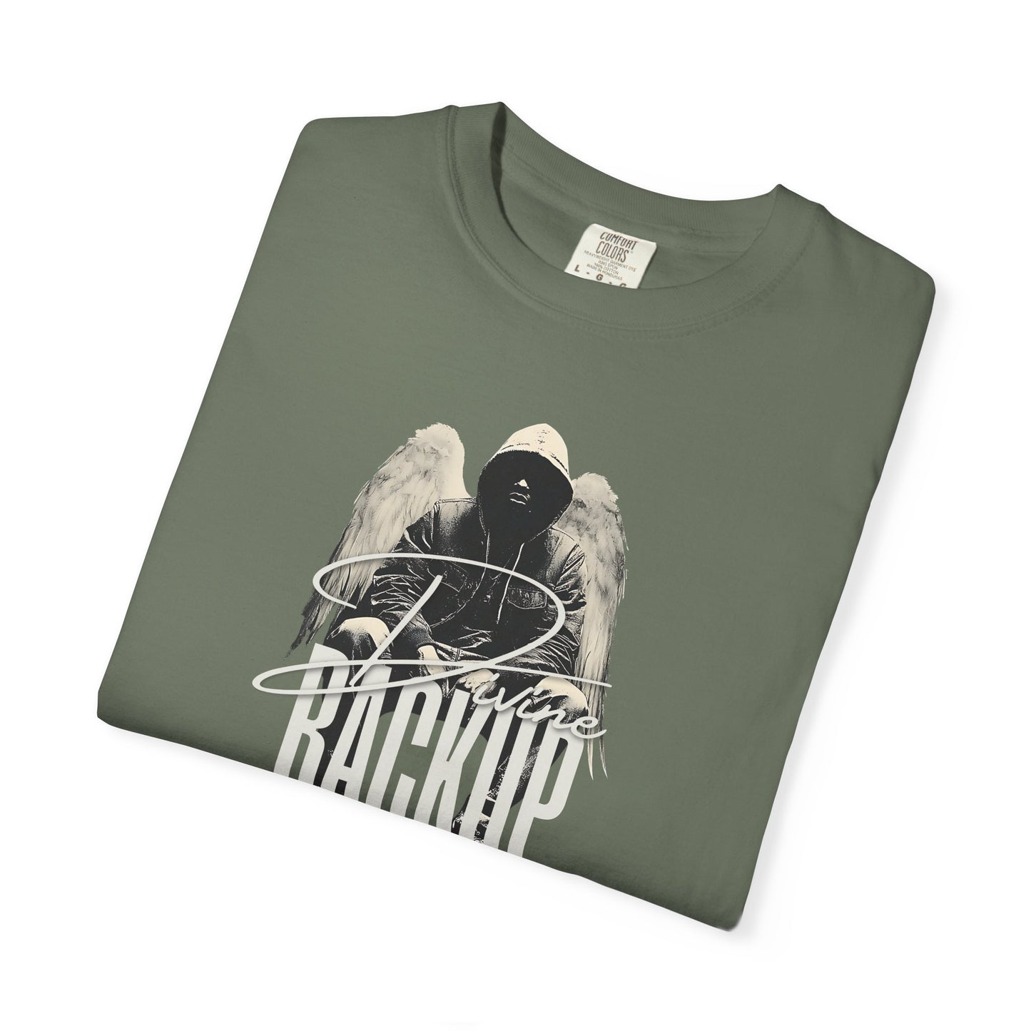 Divine Backup Angel Wings Tee – Bold Christian Streetwear Shirt