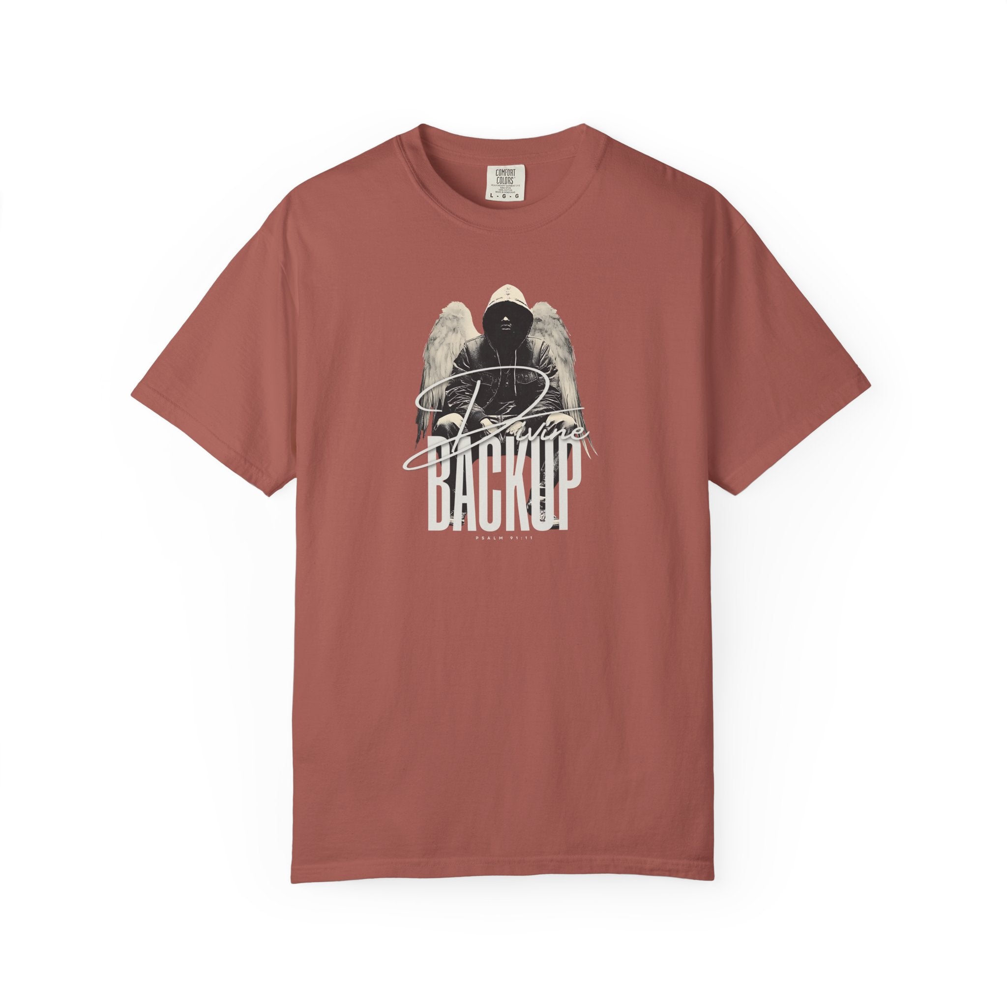 Divine Backup Angel Wings Tee – Bold Christian Streetwear Shirt