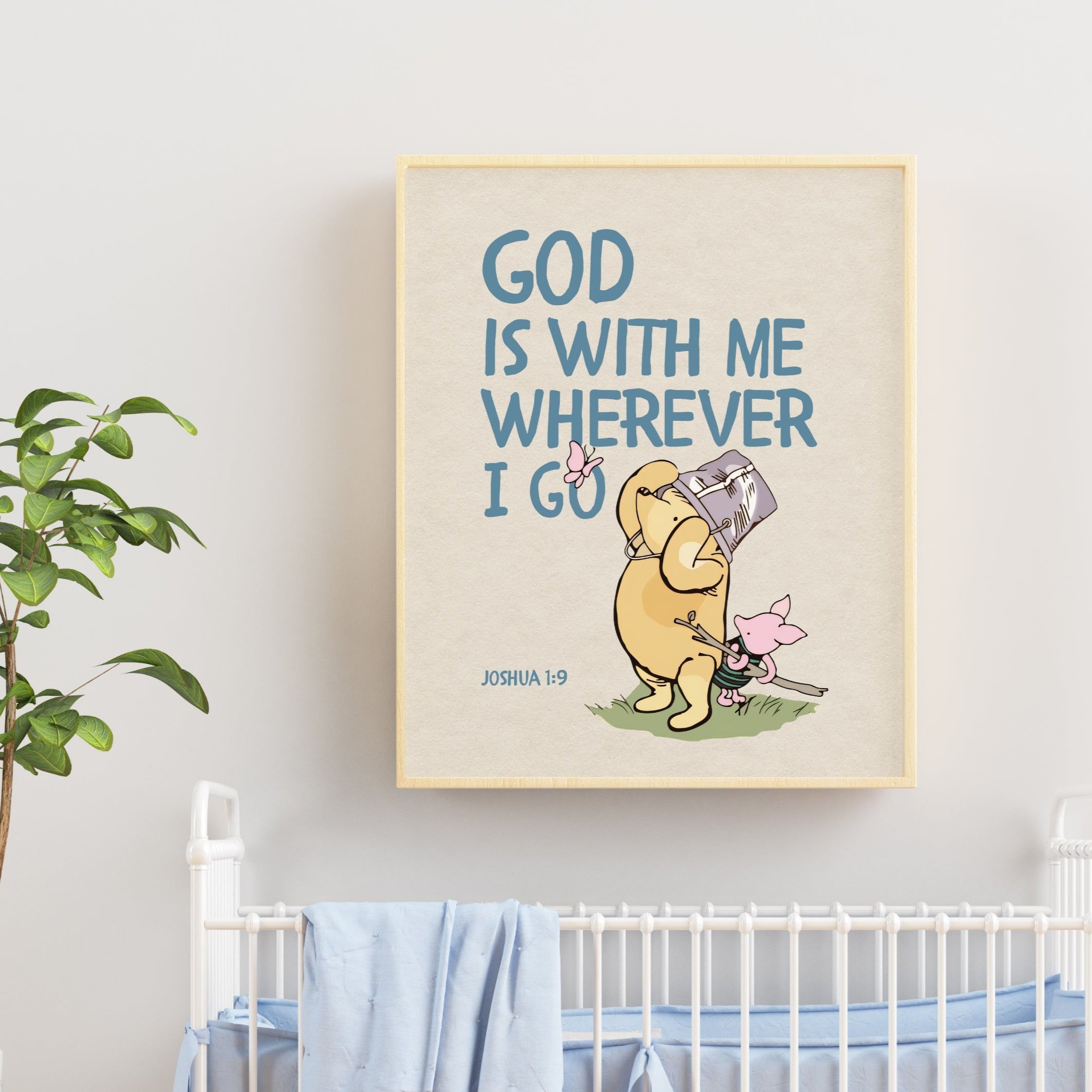 Joshua 1:9 – Winnie the Pooh Bear Inspired Scripture Print Unframed Matte Paper / 8″×10″ / Beige-Unframed Matte Paper / 8″×10″ / White-Unframed Matte Paper / 8″×10″ / Blue-Unframed Matte Paper / 11″×14″ / Beige-Unframed Matte Paper / 11″×14″ / White-Unframed Matte Paper / 11″×14″ / Blue-Unframed Matte Paper / 12″×16″ / Beige-Unframed Matte Paper / 12″×16″ / White-Unframed Matte Paper / 12″×16″ / Blue-Unframed Matte Paper / 12″×18″ / Beige