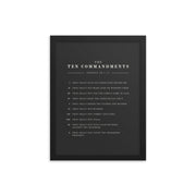 The Ten Commandments - Dark 12x16