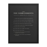 The Ten Commandments - Dark 18x24