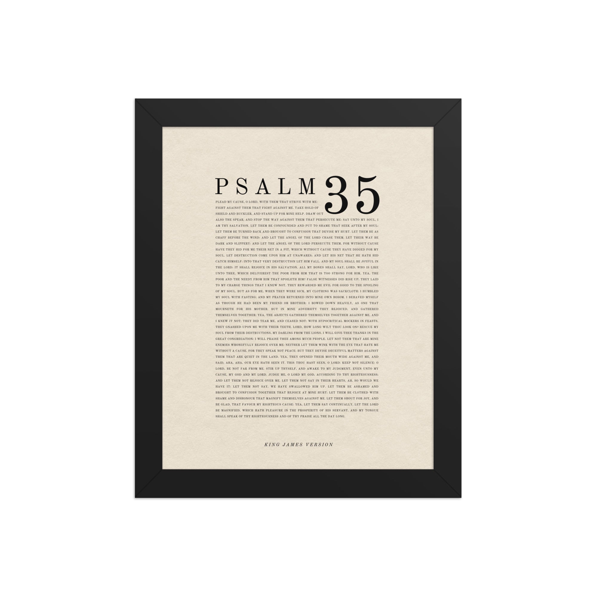 Psalm 35 Full Chapter Wall Art | Complete Scripture Print Unframed Matte Paper / 8″×10″ / Cream-Unframed Matte Paper / 8″×10″ / Plum-Unframed Matte Paper / 8″×10″ / Sage-Unframed Matte Paper / 8″×10″ / Grey Red-Unframed Matte Paper / 11″×14″ / Cream