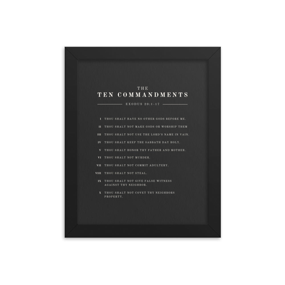 The Ten Commandments - Dark 8x10
