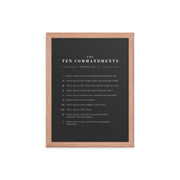 The Ten Commandments - Dark 12x16