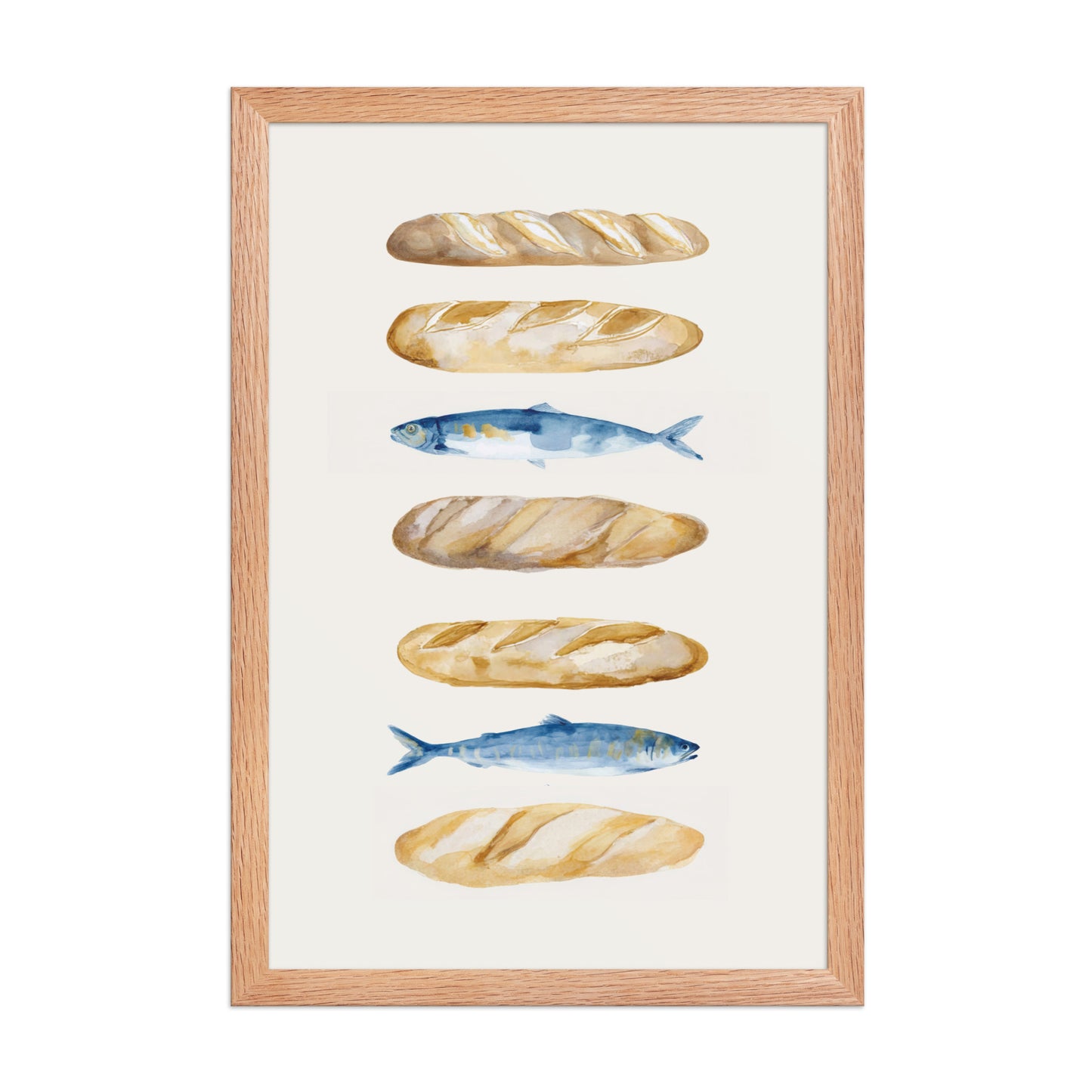 Miracle of Abundance - Loaves and Fishes Christian Wall Art    Unframed Matte Paper / 8″×10″-Unframed Matte Paper / 11″×14″-Unframed Matte Paper / 12″×16″-Unframed Matte Paper / 12″×18″-Unframed Matte Paper / 16″×20″-Unframed Matte Paper / 18″×24″-Unframed Matte Paper / 20″×30″-Unframed Matte Paper / 24″×36″-Black / 8″×10″-Black / 11″×14″