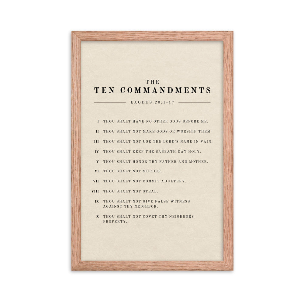 The Ten Commandments Wall Art on Light Or Dark Background    5″×7″ / Unframed Matte Paper / Light-5″×7″ / Unframed Matte Paper / Dark-A1 (23.3″×33.1″) / Unframed Matte Paper / Light-A1 (23.3″×33.1″) / Unframed Matte Paper / Dark-A2 (16.5″×23.3″) / Unframed Matte Paper / Light-A2 (16.5″×23.3″) / Unframed Matte Paper / Dark-8″×10″ / Unframed Matte Paper / Light-8″×10″ / Unframed Matte Paper / Dark-8″×10″ / Black / Light-8″×10″ / Black / Dark