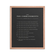 The Ten Commandments - Dark 16x20