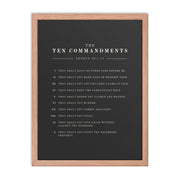 The Ten Commandments - Dark 18x24