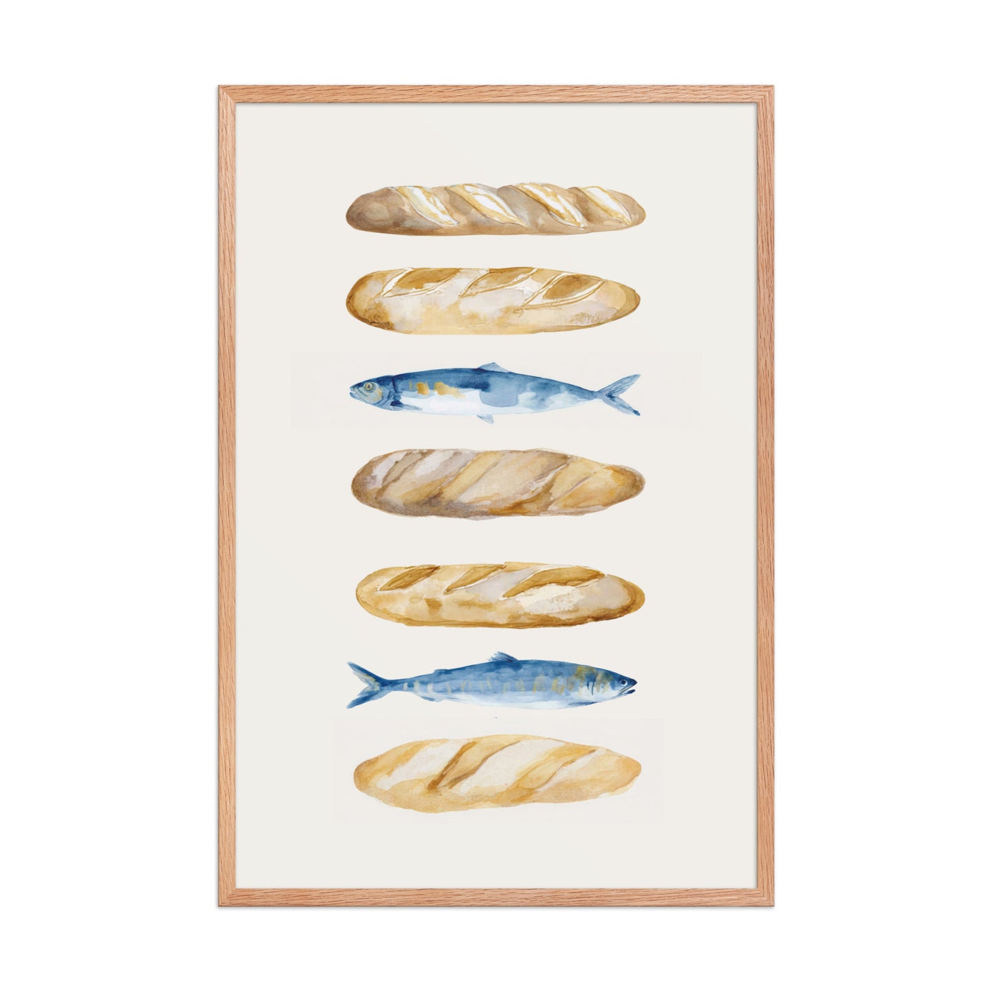 Miracle of Abundance - Loaves and Fishes Christian Wall Art    Unframed Matte Paper / 8″×10″-Unframed Matte Paper / 11″×14″-Unframed Matte Paper / 12″×16″-Unframed Matte Paper / 12″×18″-Unframed Matte Paper / 16″×20″-Unframed Matte Paper / 18″×24″-Unframed Matte Paper / 20″×30″-Unframed Matte Paper / 24″×36″-Black / 8″×10″-Black / 11″×14″