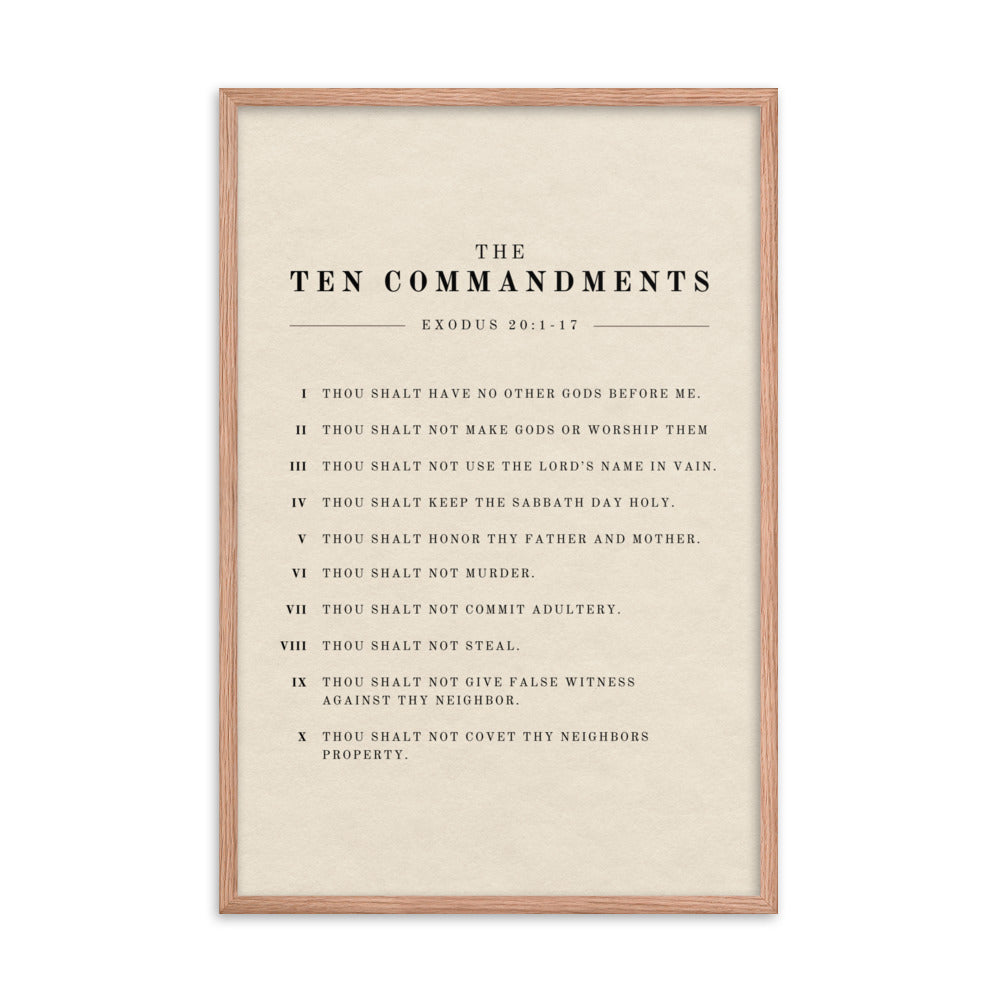The Ten Commandments - Light 24x36