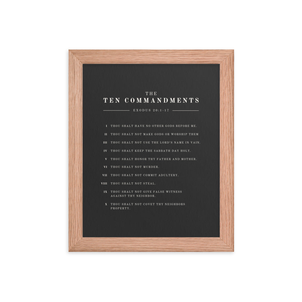The Ten Commandments - Dark 8x10