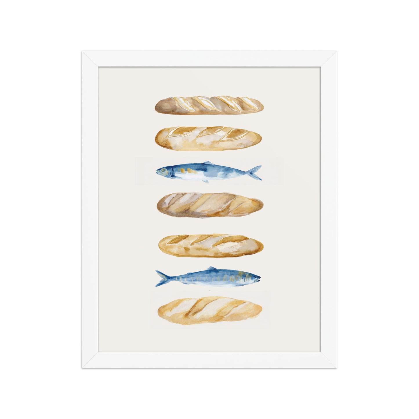 Miracle of Abundance - Loaves and Fishes Christian Wall Art    Unframed Matte Paper / 8″×10″-Unframed Matte Paper / 11″×14″-Unframed Matte Paper / 12″×16″-Unframed Matte Paper / 12″×18″-Unframed Matte Paper / 16″×20″-Unframed Matte Paper / 18″×24″-Unframed Matte Paper / 20″×30″-Unframed Matte Paper / 24″×36″-Black / 8″×10″-Black / 11″×14″