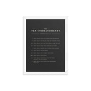 The Ten Commandments - Dark 12x16