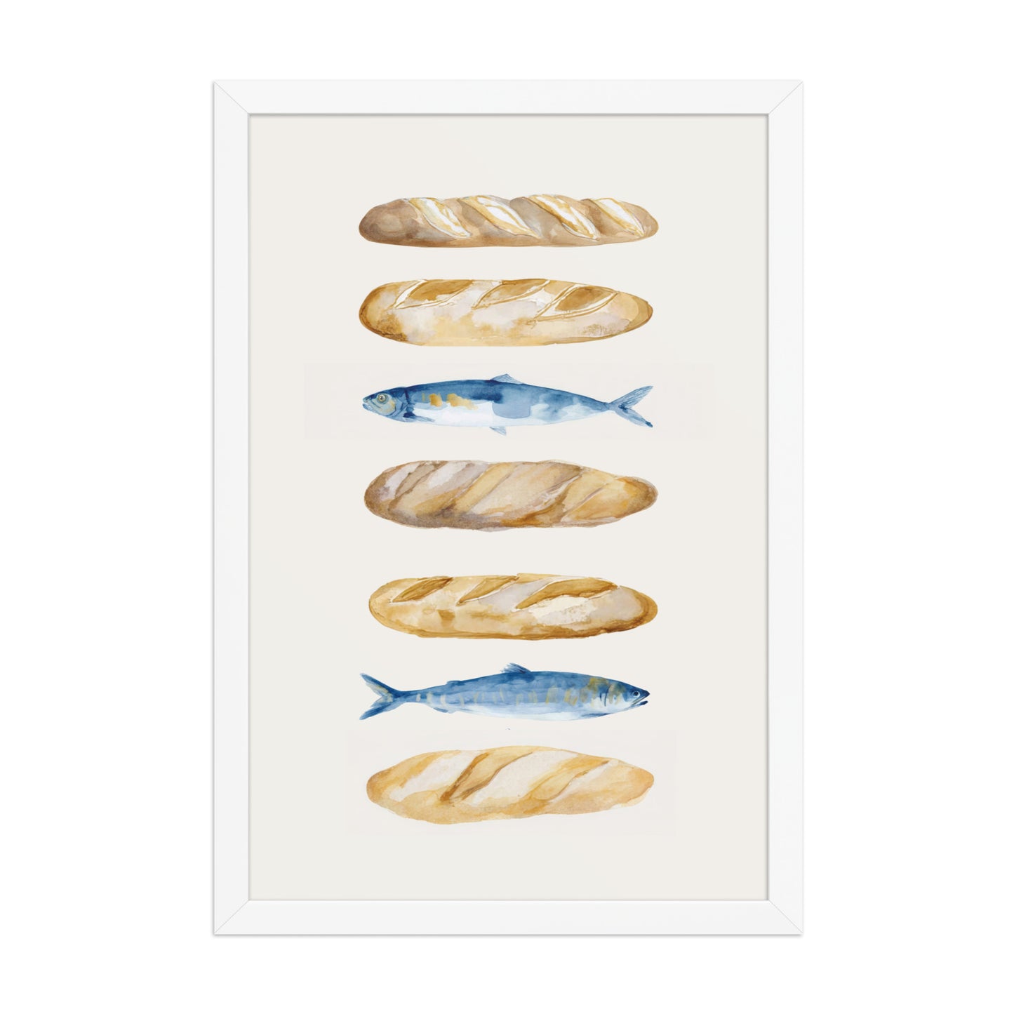 Miracle of Abundance - Loaves and Fishes Christian Wall Art    Unframed Matte Paper / 8″×10″-Unframed Matte Paper / 11″×14″-Unframed Matte Paper / 12″×16″-Unframed Matte Paper / 12″×18″-Unframed Matte Paper / 16″×20″-Unframed Matte Paper / 18″×24″-Unframed Matte Paper / 20″×30″-Unframed Matte Paper / 24″×36″-Black / 8″×10″-Black / 11″×14″