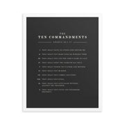 The Ten Commandments - Dark 16x20